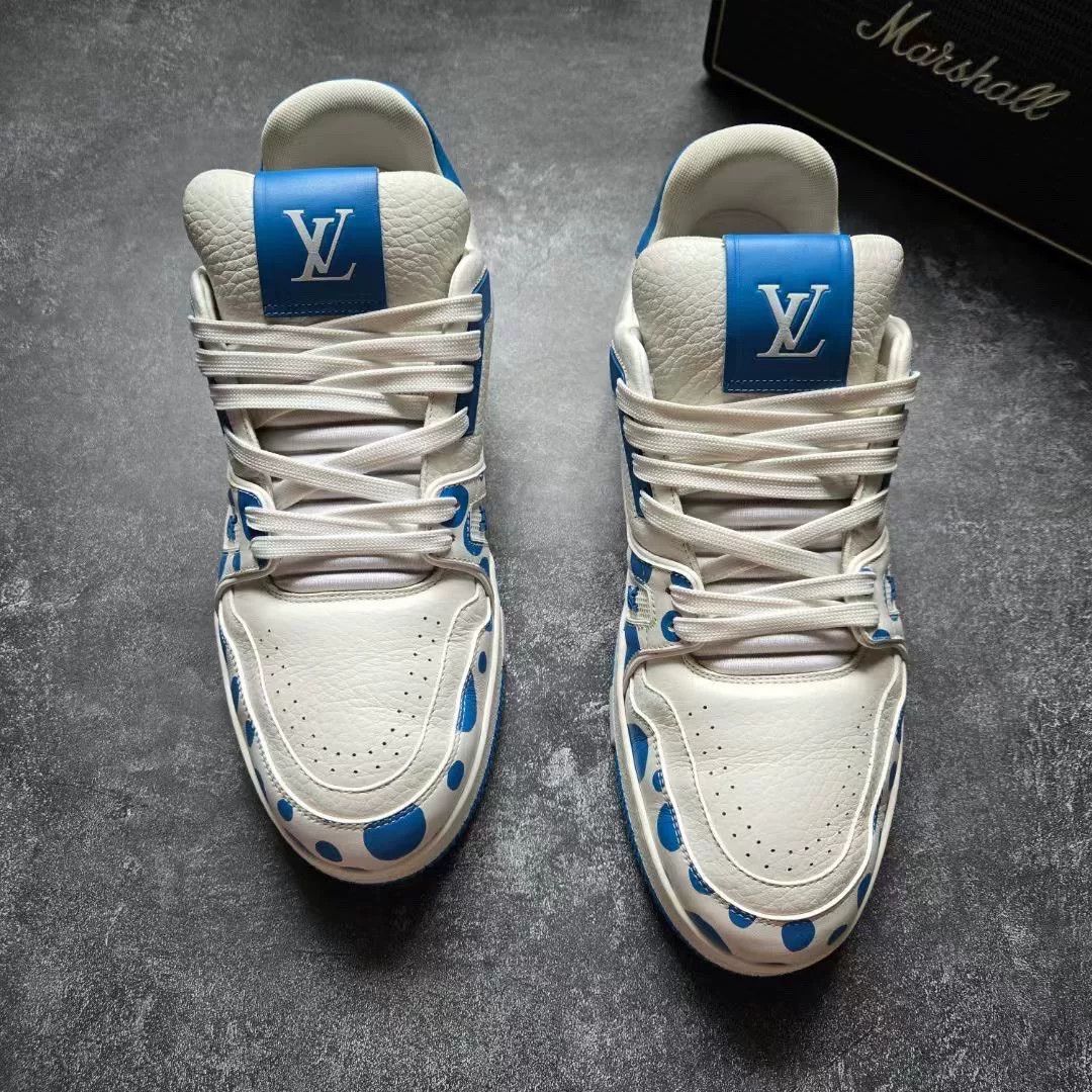 Louis Vuitton Louis Vuitton Training Blue Lowtop Sneakers 42 Men Size US 9 / EU 42 - 3 Thumbnail