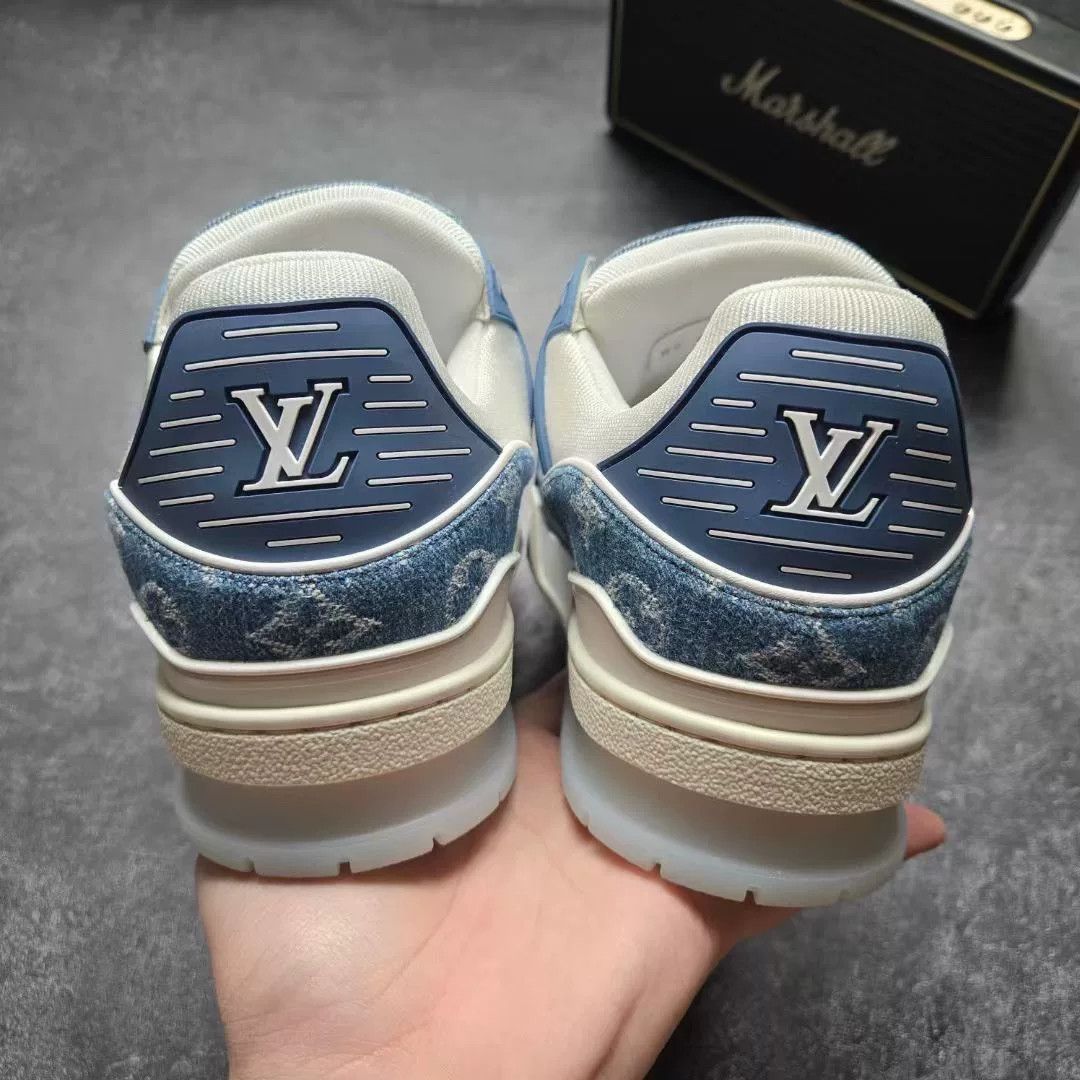 Louis Vuitton Louis Vuitton Training Blue Lowtop Sneakers 41 Men Size US 8.5 / EU 41-42 - 6 Thumbnail