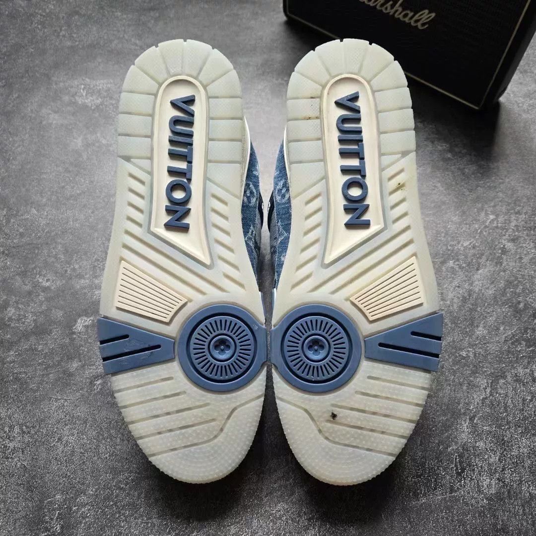 Louis Vuitton Louis Vuitton Training Blue Lowtop Sneakers 41 Men Size US 8.5 / EU 41-42 - 7 Thumbnail