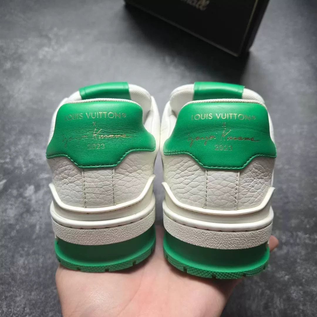 Louis Vuitton Louis Vuitton Training Green Lowtop Sneakers 37 Women Size US 6.5 / IT 36.5 - 6 Thumbnail