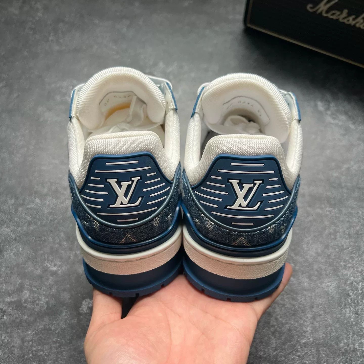 Louis Vuitton Louis Vuitton Training Blue Lowtop Sneakers 37 Women Size US 6.5 / IT 36.5 - 6 Thumbnail