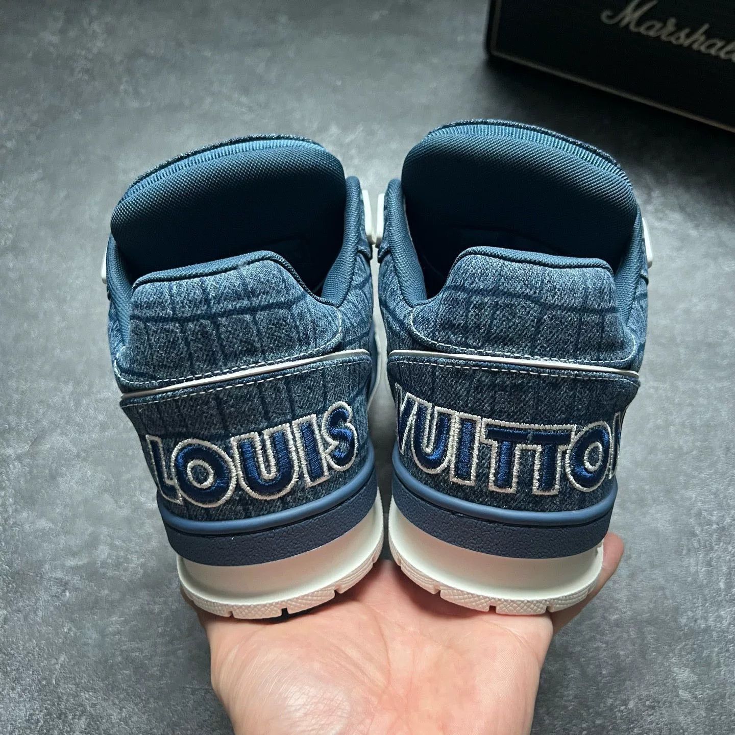 Louis Vuitton Louis Vuitton Training Denim Blue Lowtop Sneakers 5.5 Men Size US 5.5 / EU 38 - 6 Thumbnail