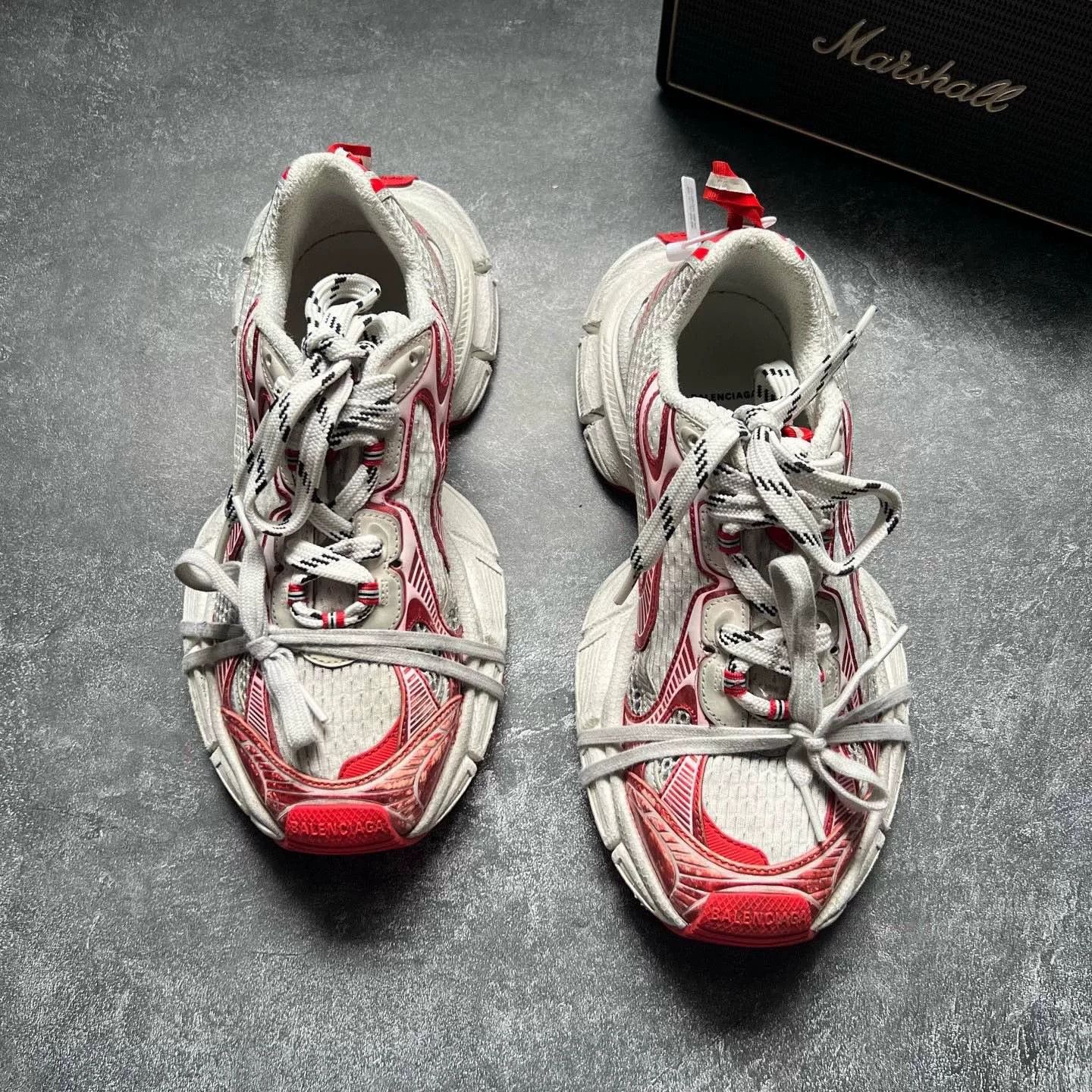Balenciaga Balenciaga Red Lowtop Sneakers XXXL Men Size US 10 / EU 43 - 3 Thumbnail