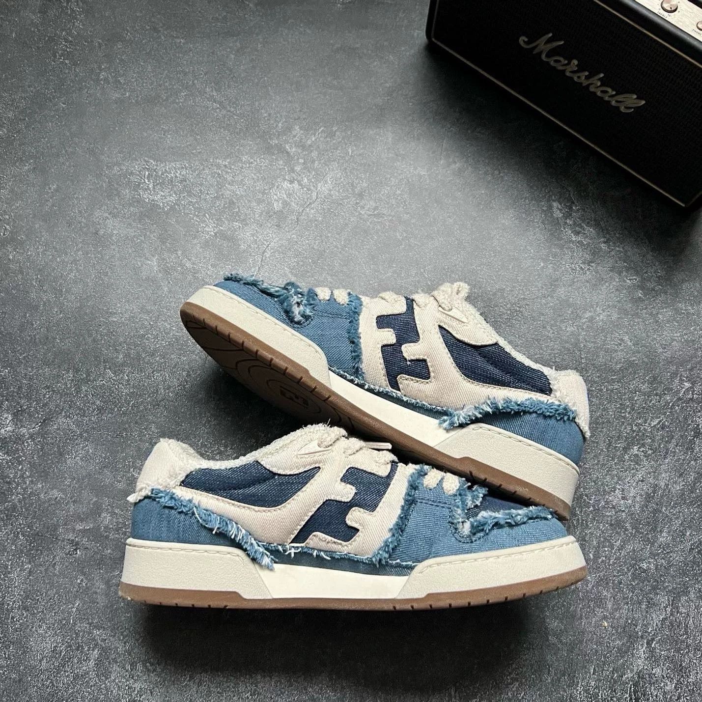 Fendi Fendi Denim Blue Lowtop Sneakers 39 Men Size US 6.5 / EU 39-40 - 2 Thumbnail