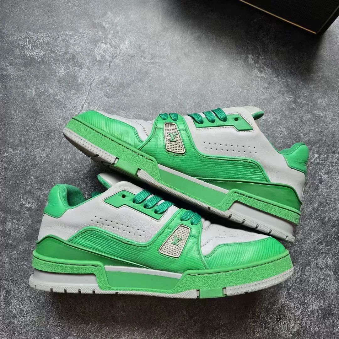 Louis Vuitton Louis Vuitton Training Green Lowtop Sneakers 41 Men Size US 8.5 / EU 41-42 - 2 Thumbnail
