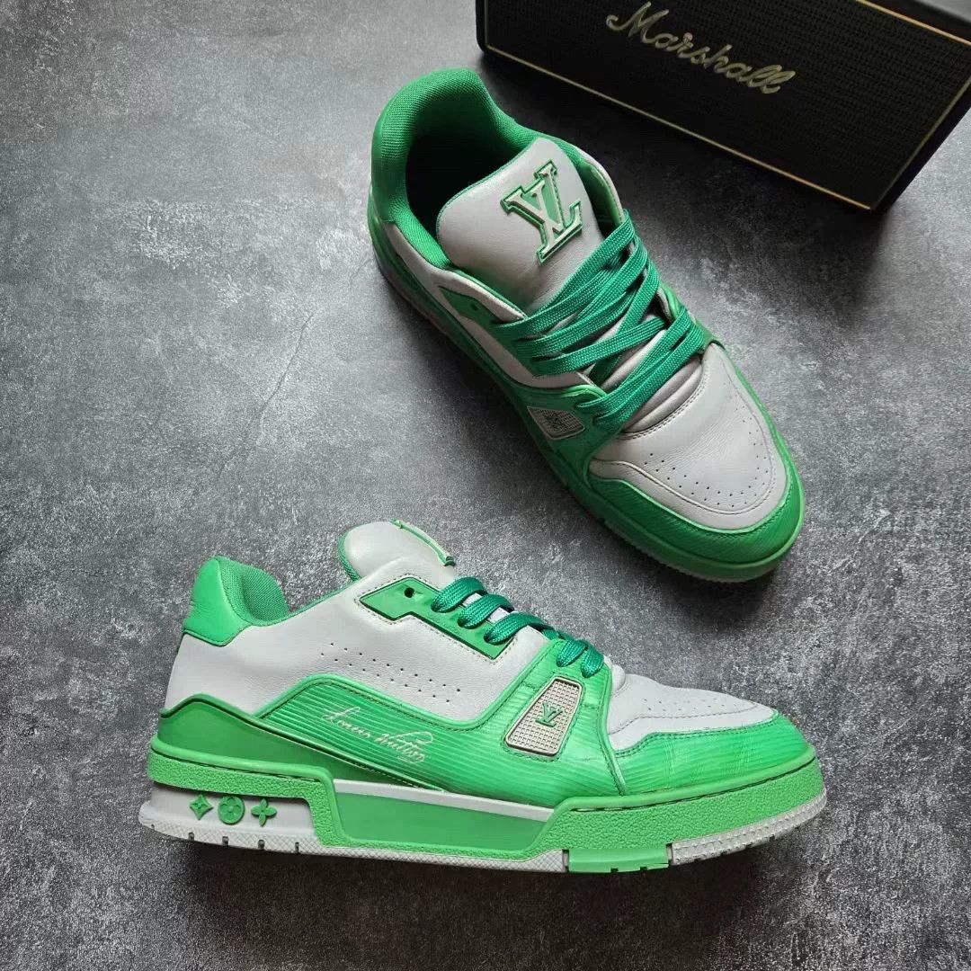 Louis Vuitton Louis Vuitton Training Green Lowtop Sneakers 41 Men Size US 8.5 / EU 41-42 - 5 Thumbnail