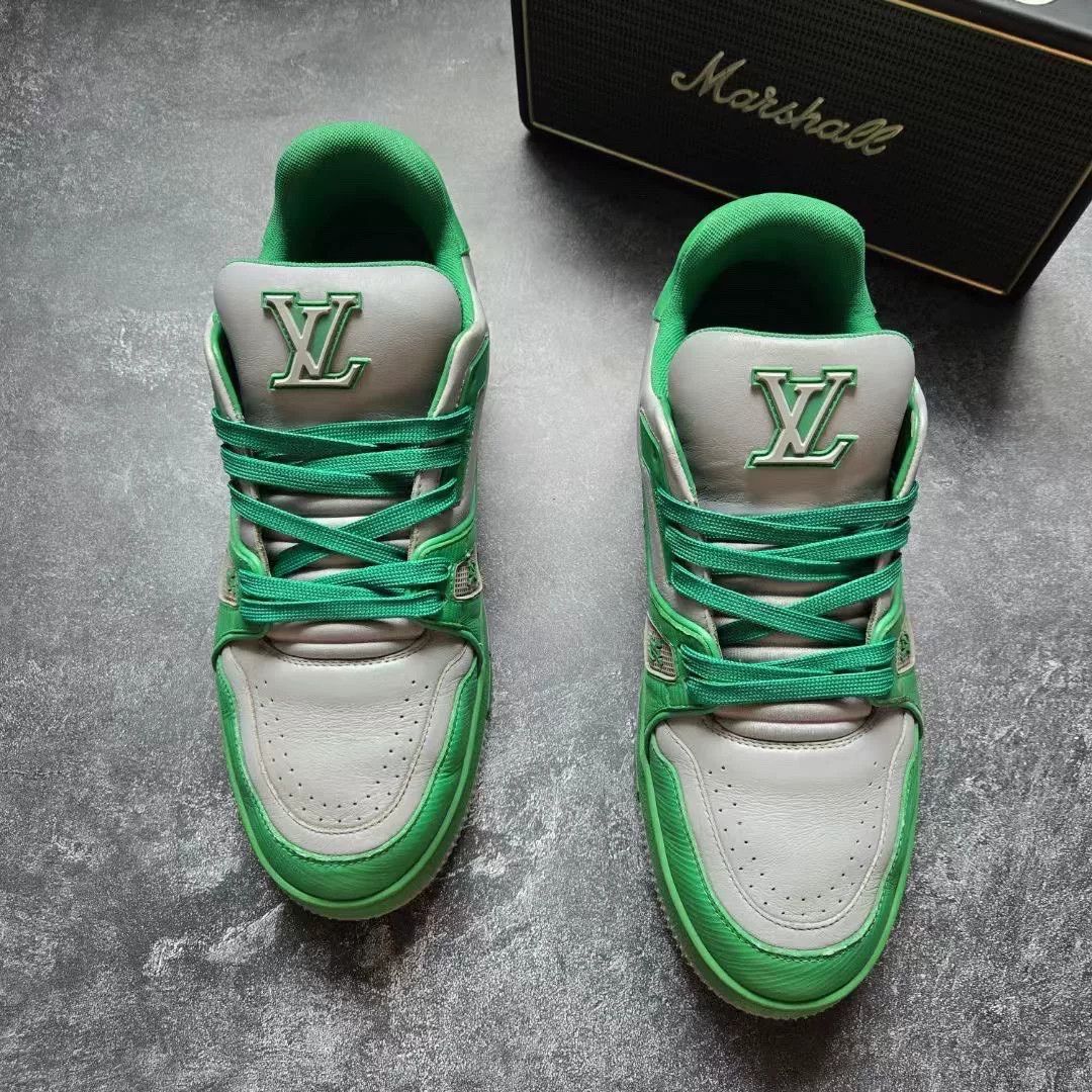Louis Vuitton Louis Vuitton Training Green Lowtop Sneakers 41 Men Size US 8.5 / EU 41-42 - 3 Thumbnail