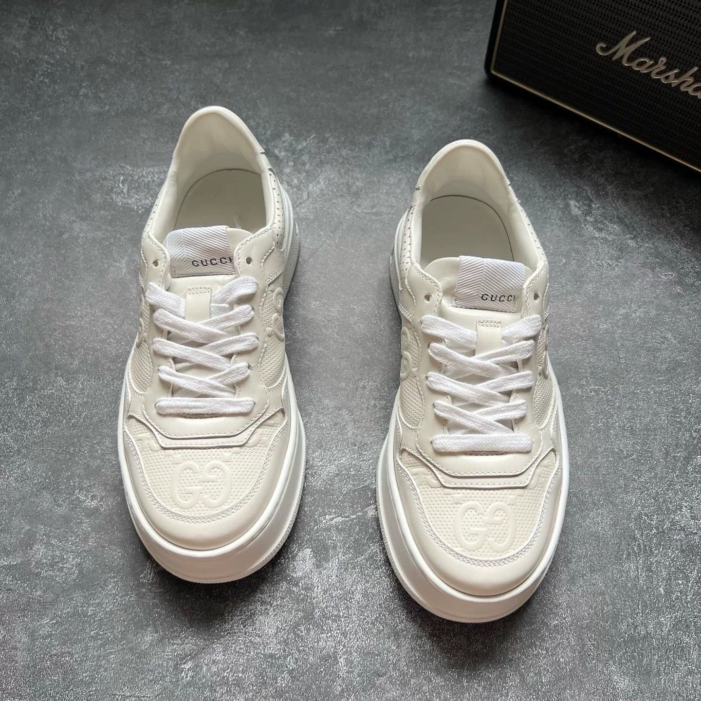 Gucci Gucci White Lowtop Sneakers 36 Women Size US 6 / IT 36 - 3 Thumbnail