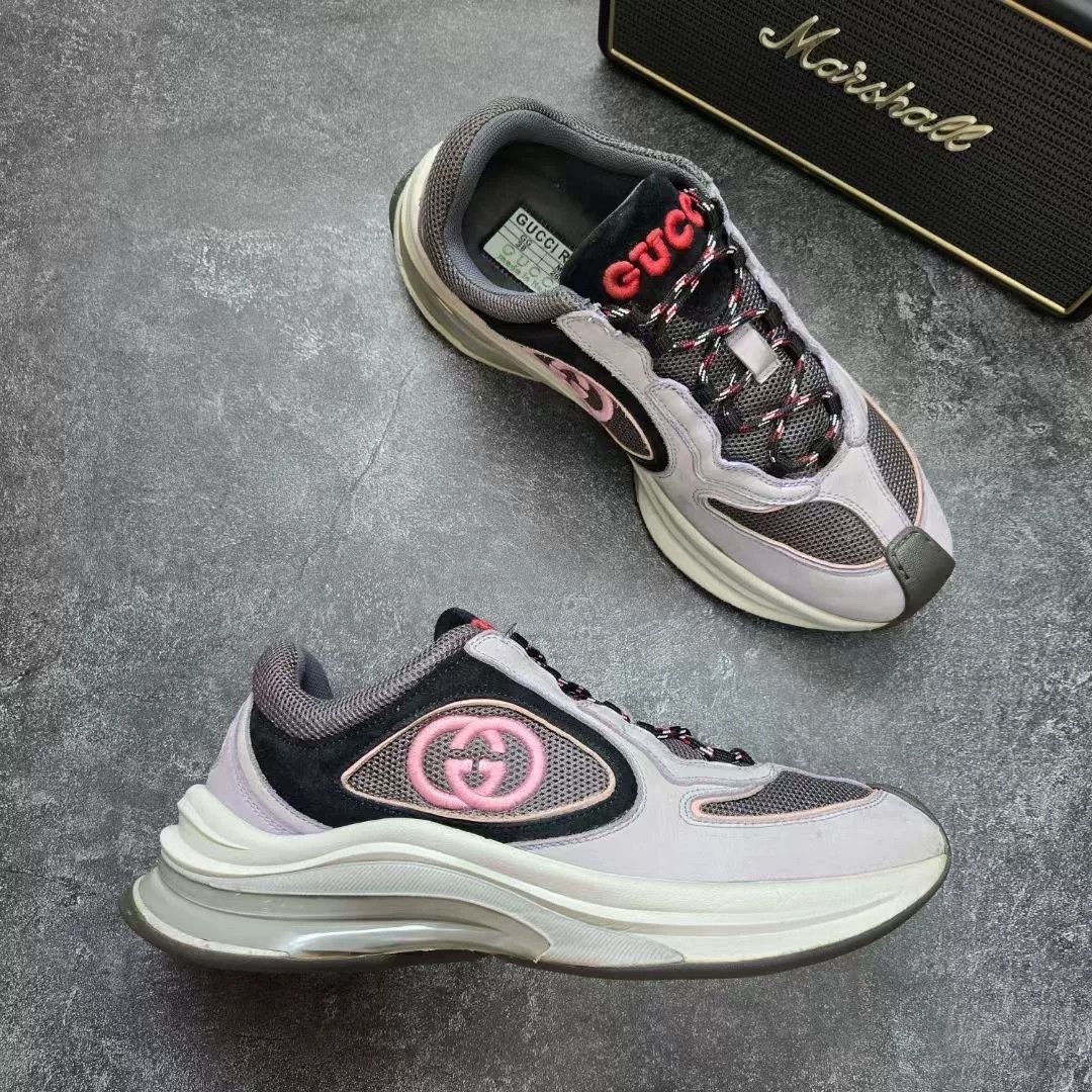 Gucci Gucci Pink Lowtop Sneakers 38 Women Size US 7.5 / IT 37.5 - 5 Thumbnail