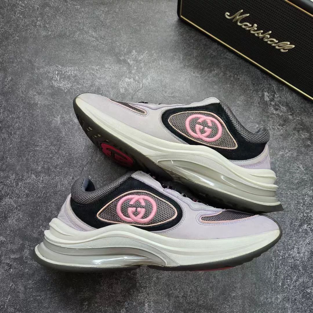 Gucci Gucci Pink Lowtop Sneakers 38 Women Size US 7.5 / IT 37.5 - 2 Thumbnail