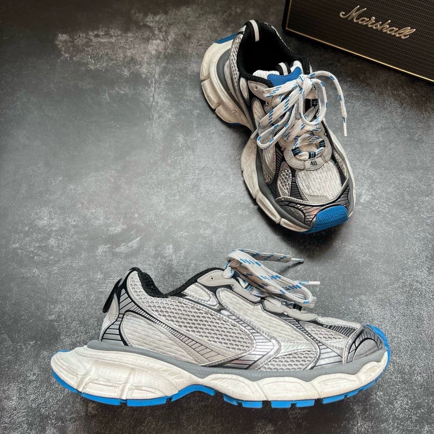 Balenciaga Balenciaga Blue Lowtop Sneakers XXXL Men Size US 10 / EU 43 - 5 Thumbnail