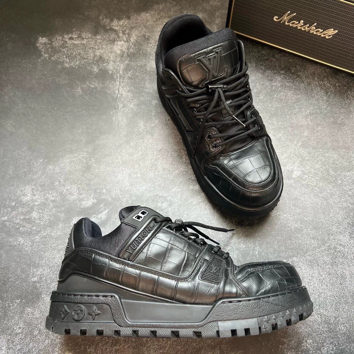 Louis Vuitton Louis Vuitton Training Black Lowtop Sneakers 42 Men Size US 9 / EU 42 - 5 Thumbnail