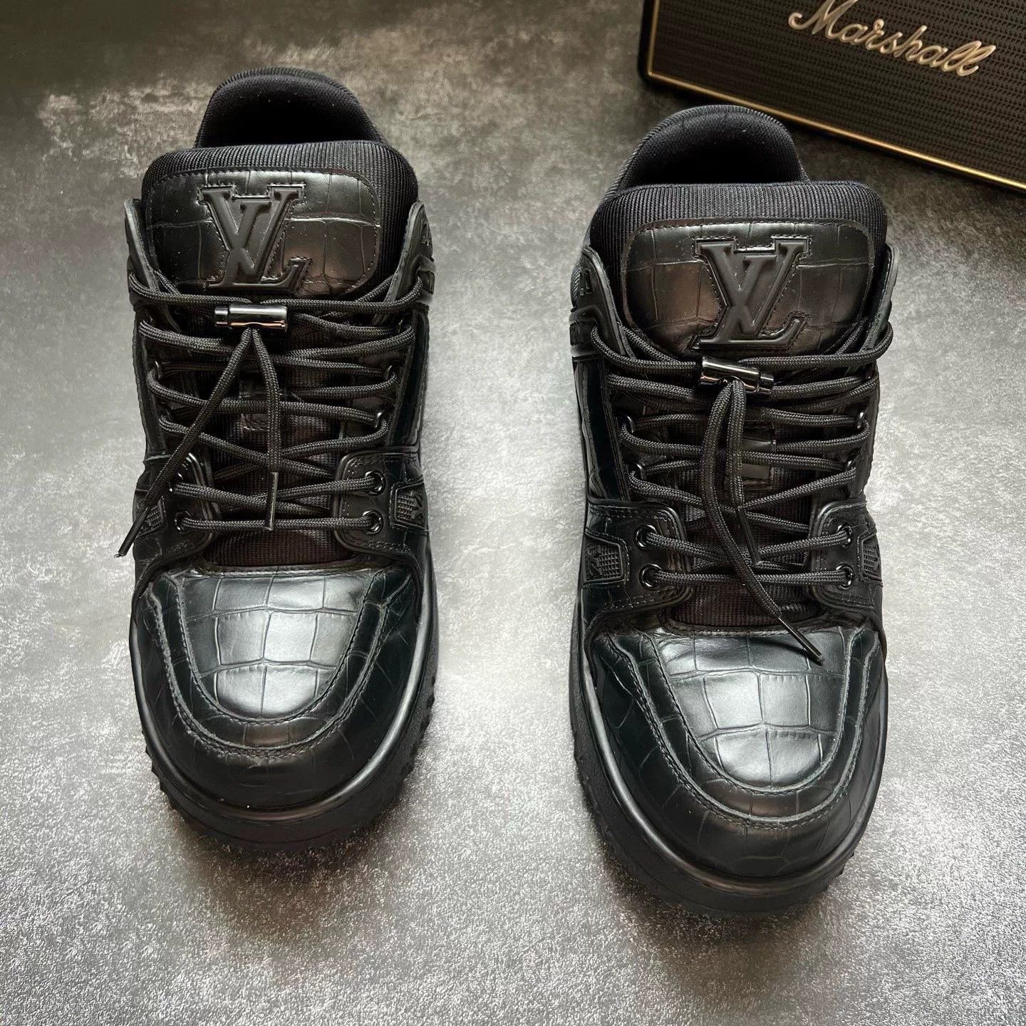 Louis Vuitton Louis Vuitton Training Black Lowtop Sneakers 42 Men Size US 9 / EU 42 - 3 Thumbnail