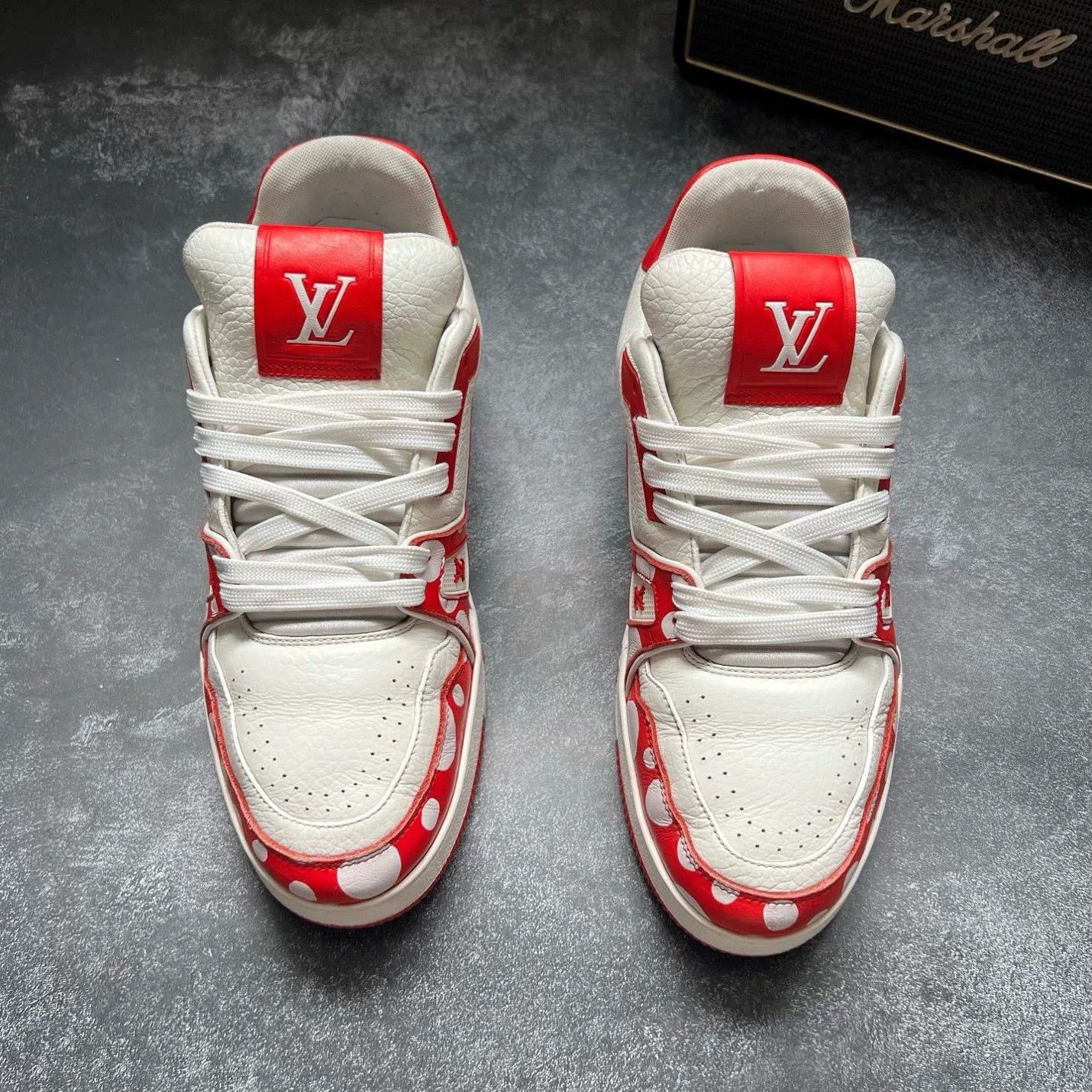 Louis Vuitton Louis Vuitton Training Red Lowtop Sneakers 40 Men Size US 7.5 / EU 40-41 - 3 Thumbnail