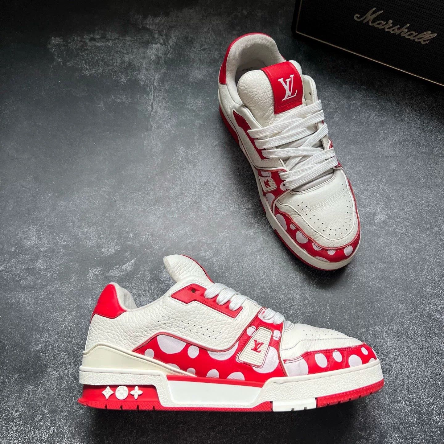 Louis Vuitton Louis Vuitton Training Red Lowtop Sneakers 40 Men Size US 7.5 / EU 40-41 - 5 Thumbnail