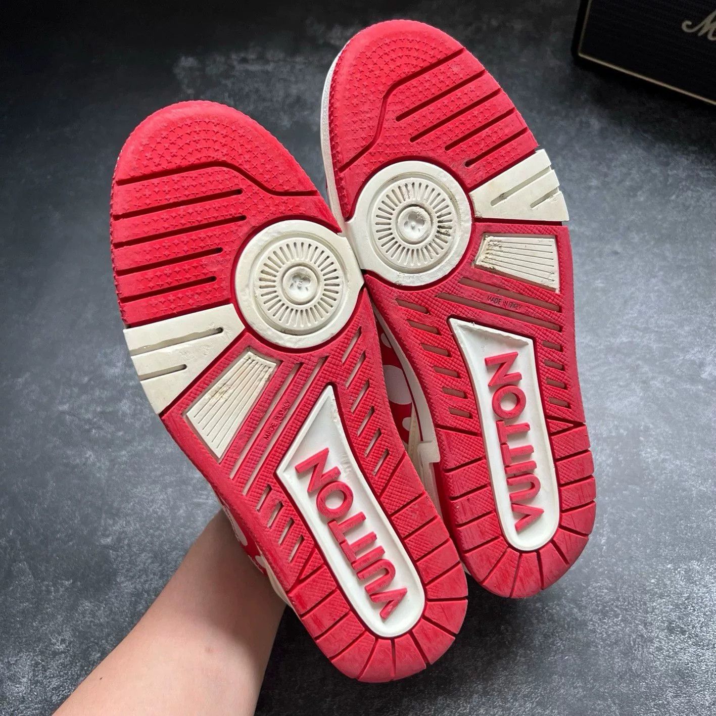 Louis Vuitton Louis Vuitton Training Red Lowtop Sneakers 40 Men Size US 7.5 / EU 40-41 - 7 Thumbnail
