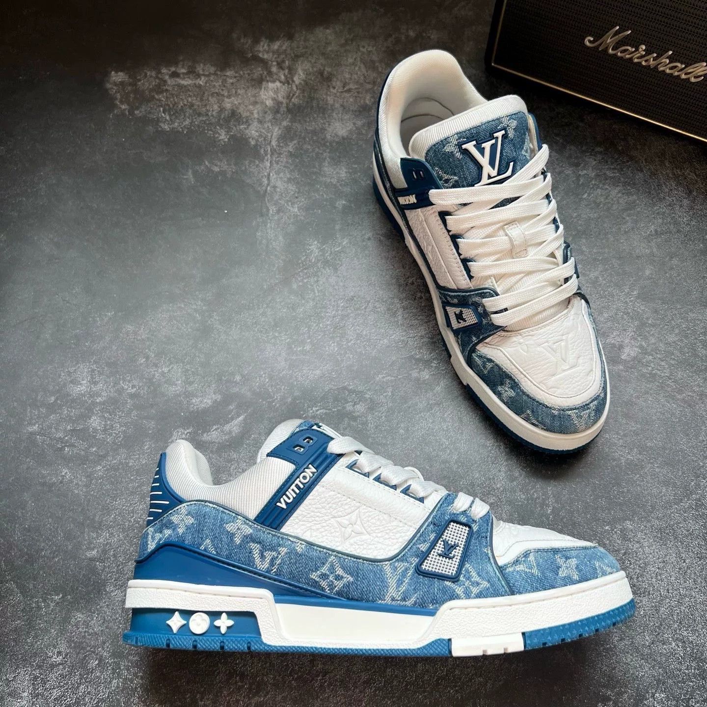 Louis Vuitton Louis Vuitton Training Blue Lowtop Sneakers 42 Men Size US 9 / EU 42 - 5 Thumbnail