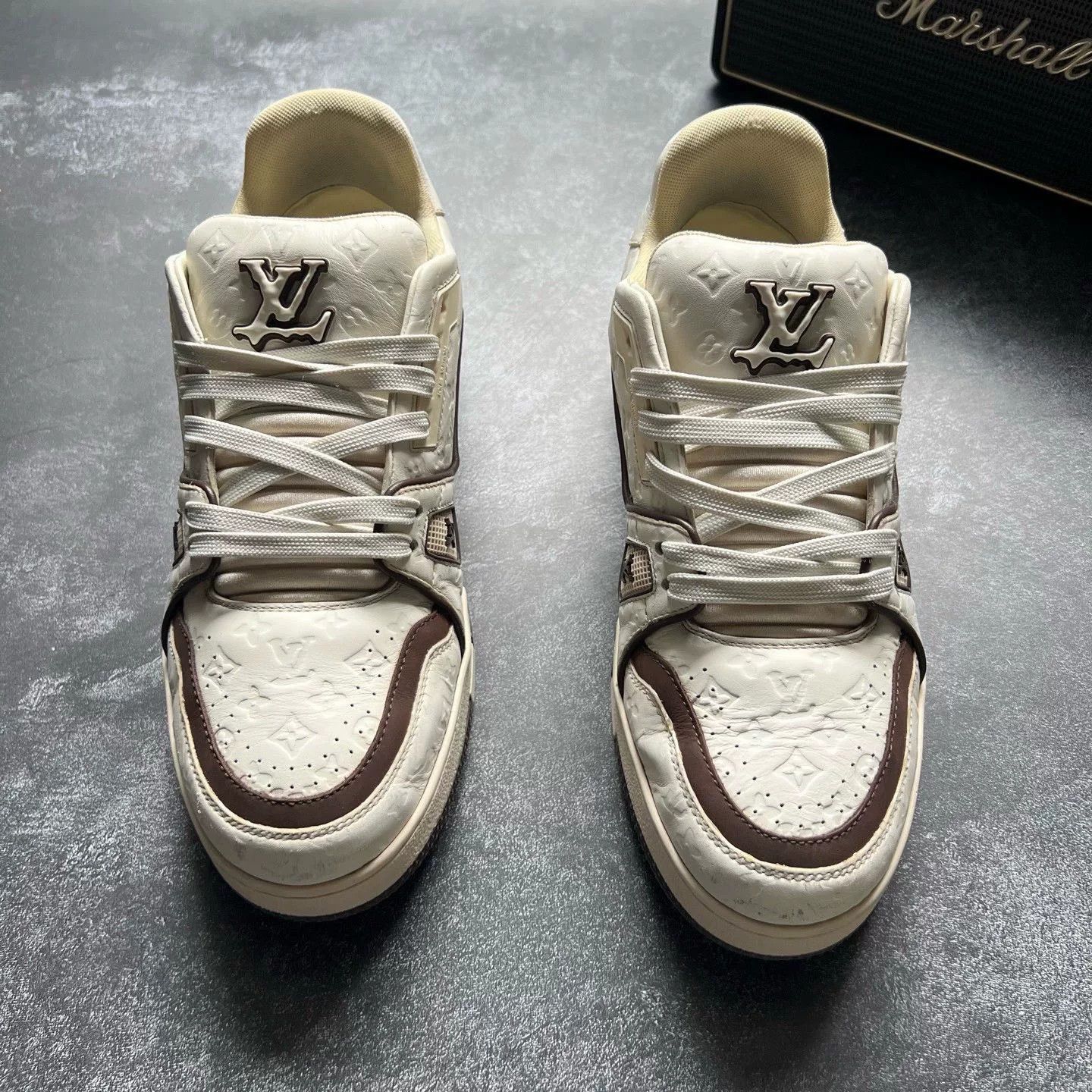 Louis Vuitton Louis Vuitton Training White Lowtop Sneakers 40 Men Size US 7.5 / EU 40-41 - 3 Thumbnail