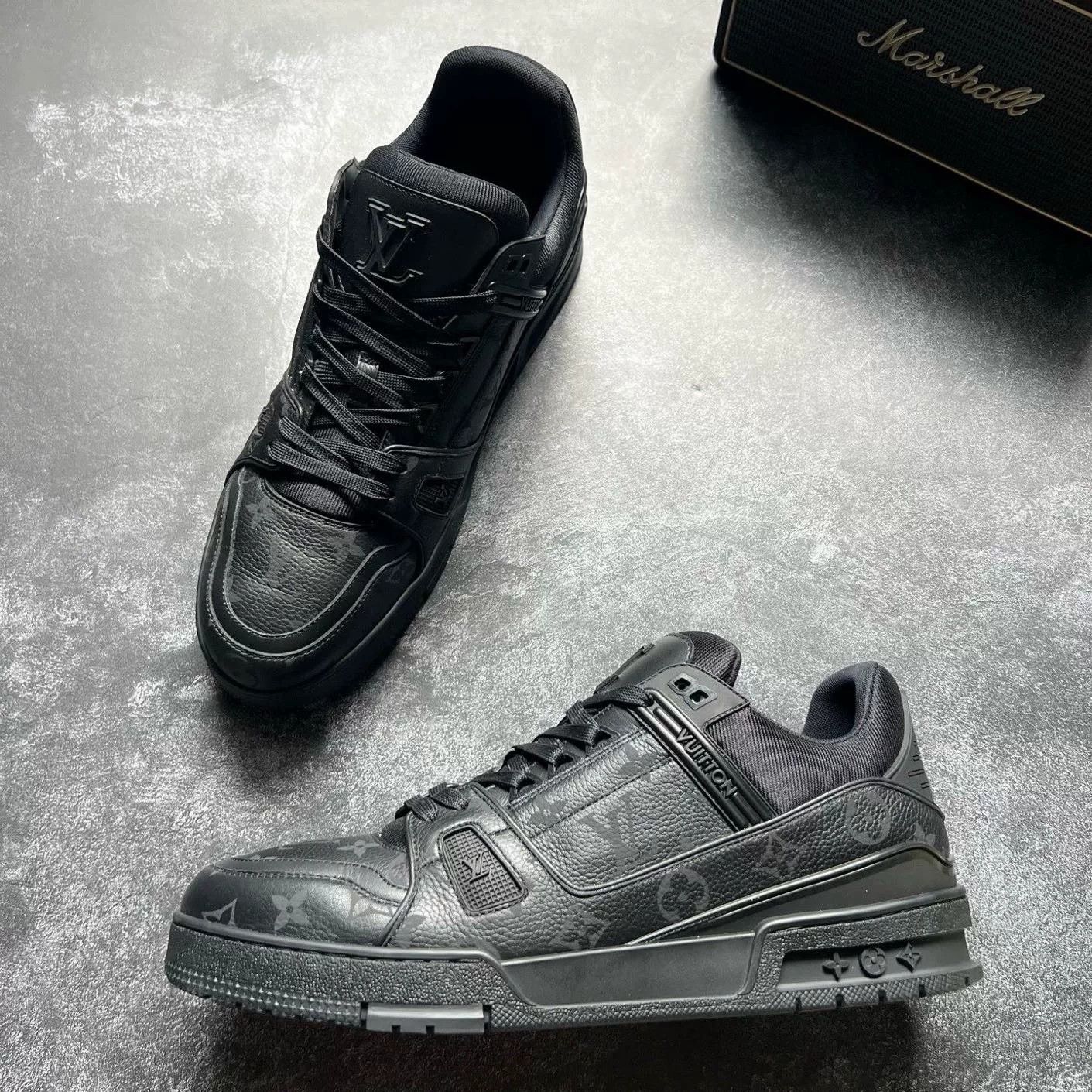 Louis Vuitton Louis Vuitton Training Black Lowtop Sneakers 25 Men Size US 10 / EU 43 - 4 Thumbnail