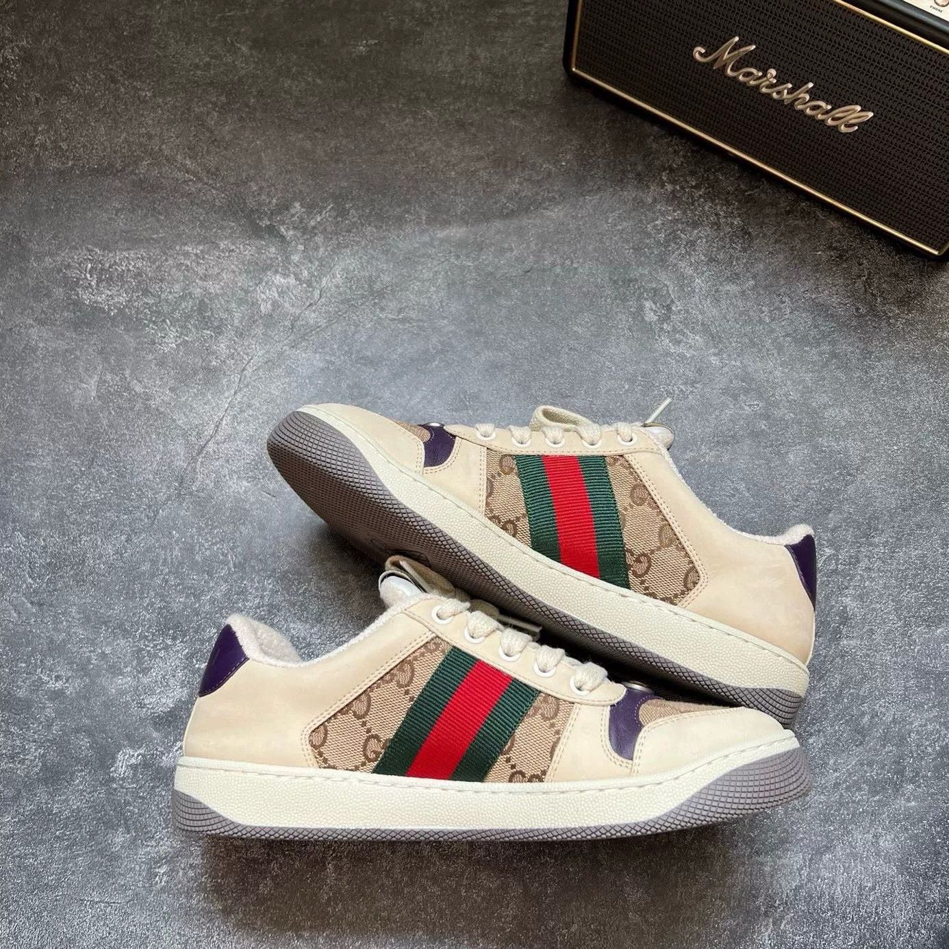 Gucci Gucci White Lowtop Sneakers 37 Women Size US 6.5 / IT 36.5 - 2 Thumbnail