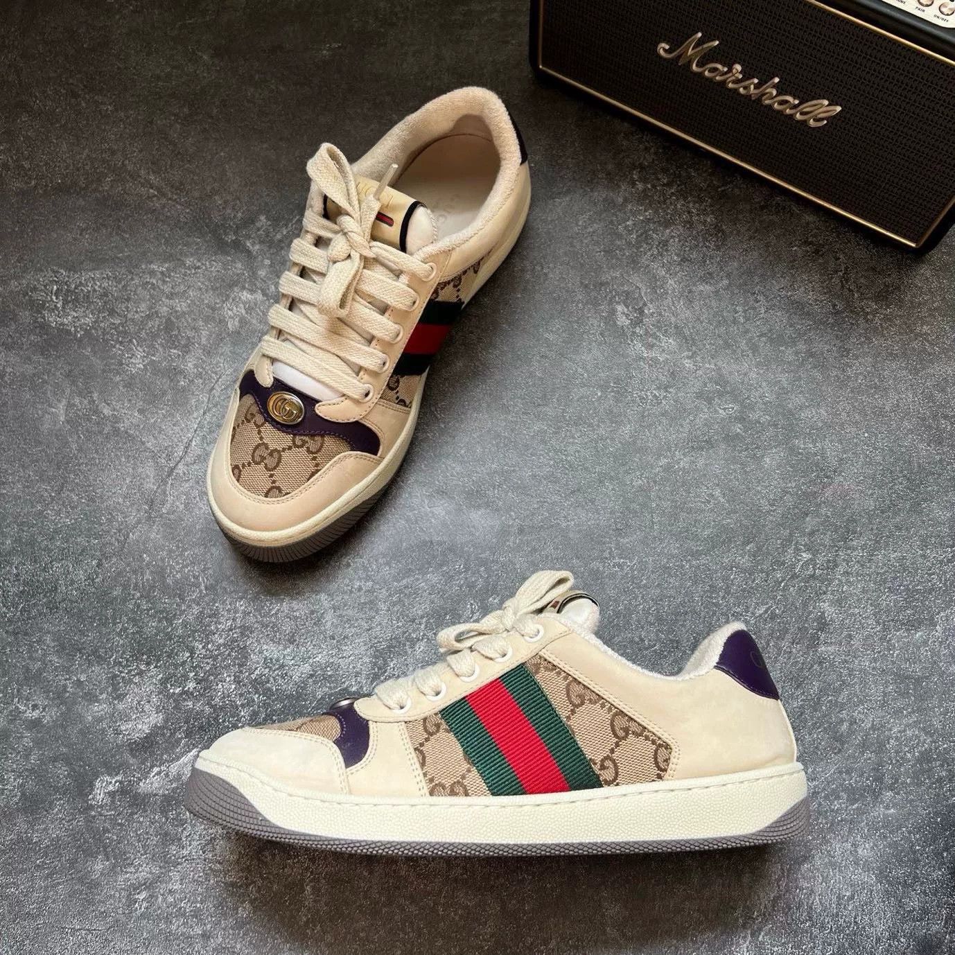Gucci Gucci White Lowtop Sneakers 37 Women Size US 6.5 / IT 36.5 - 4 Thumbnail