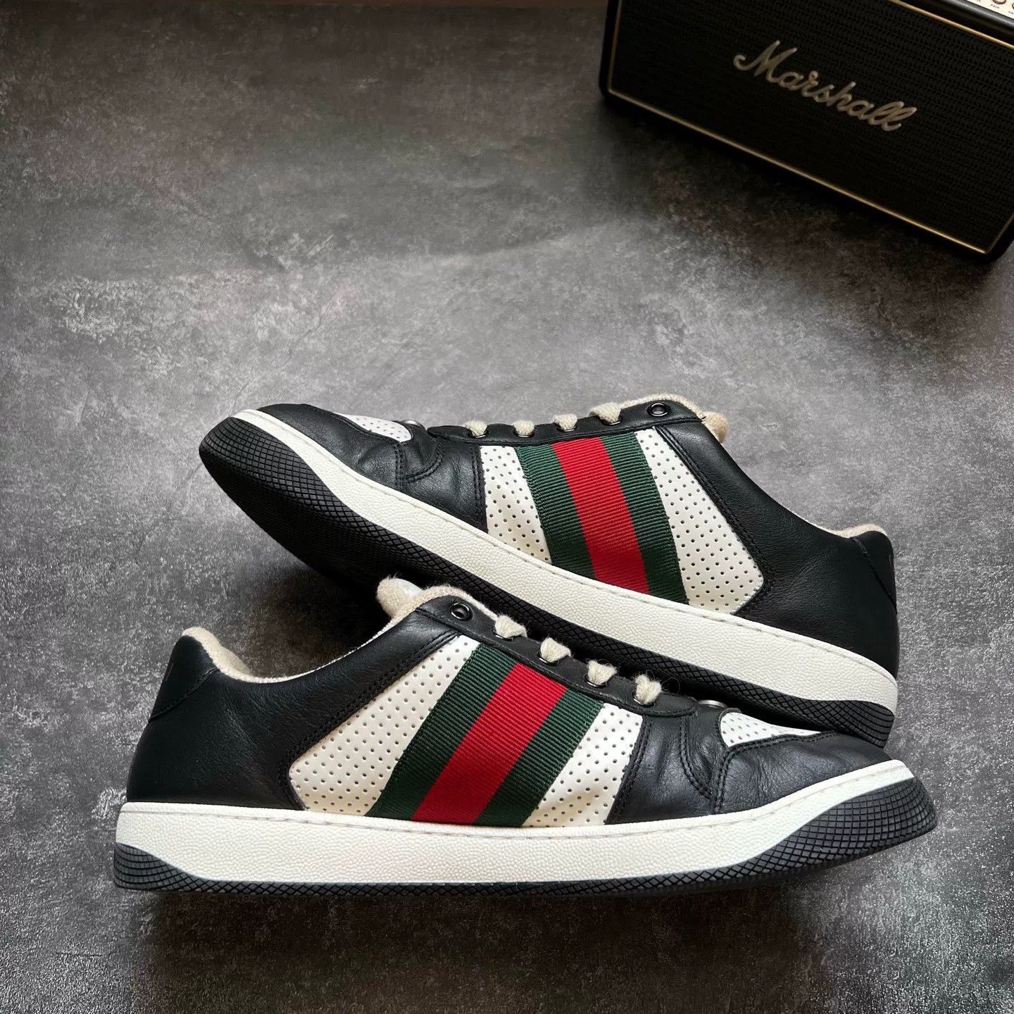 Gucci Gucci Black Lowtop Sneakers 10 Men Size US 10 / EU 43 - 2 Thumbnail