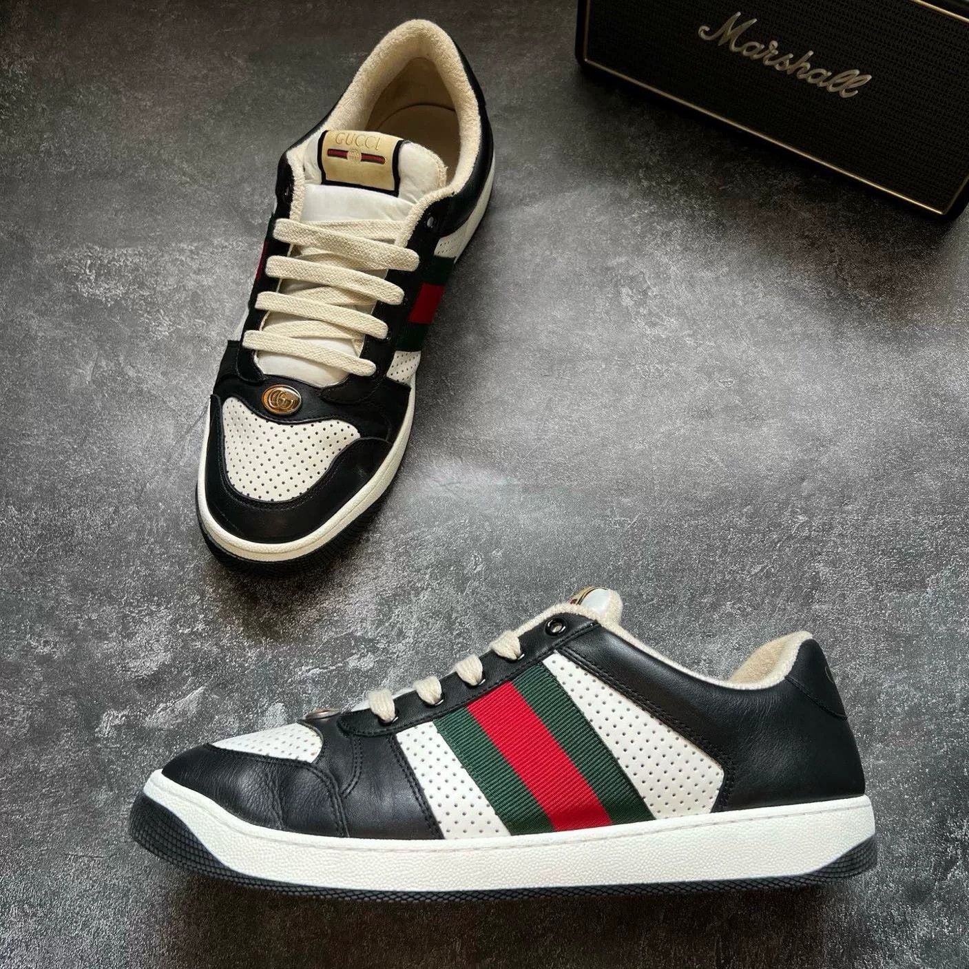 Gucci Gucci Black Lowtop Sneakers 10 Men Size US 10 / EU 43 - 4 Thumbnail