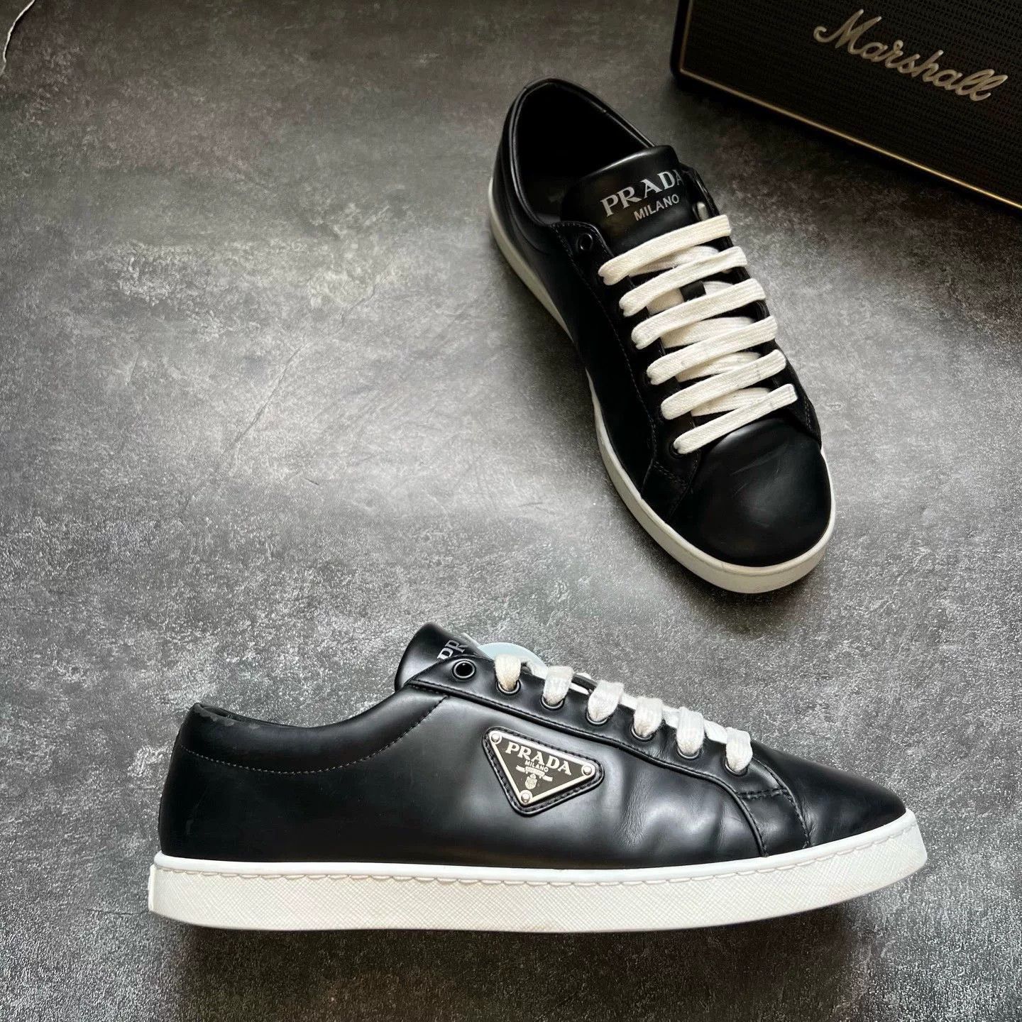 Prada Prada Leather Lowtop Sneakers 41 Men Size US 8.5 / EU 41-42 - 5 Thumbnail