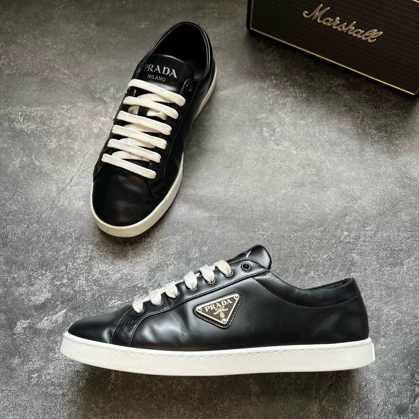 Prada Prada Leather Lowtop Sneakers 41 Men Size US 8.5 / EU 41-42 - 4 Thumbnail