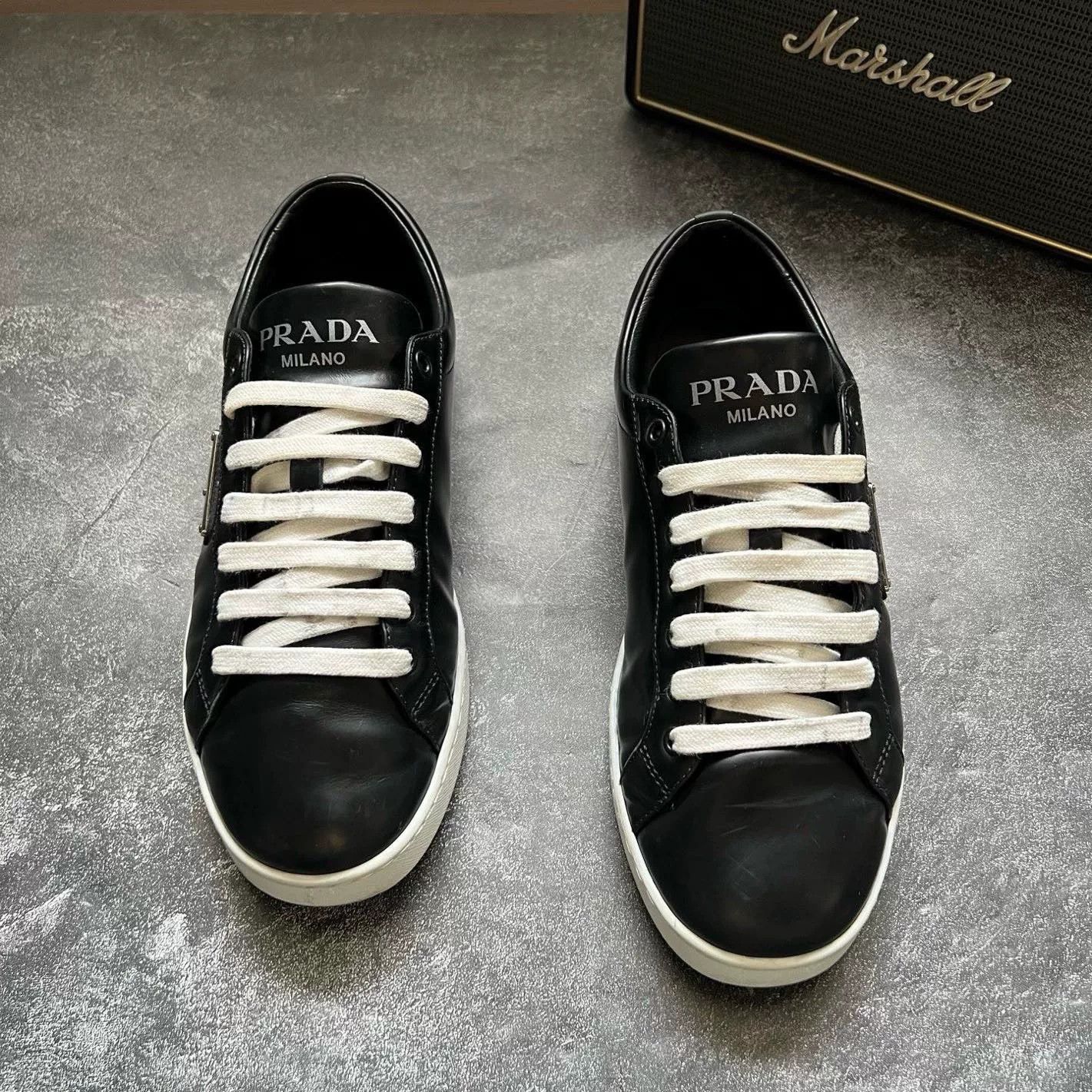 Prada Prada Leather Lowtop Sneakers 41 Men Size US 8.5 / EU 41-42 - 3 Thumbnail