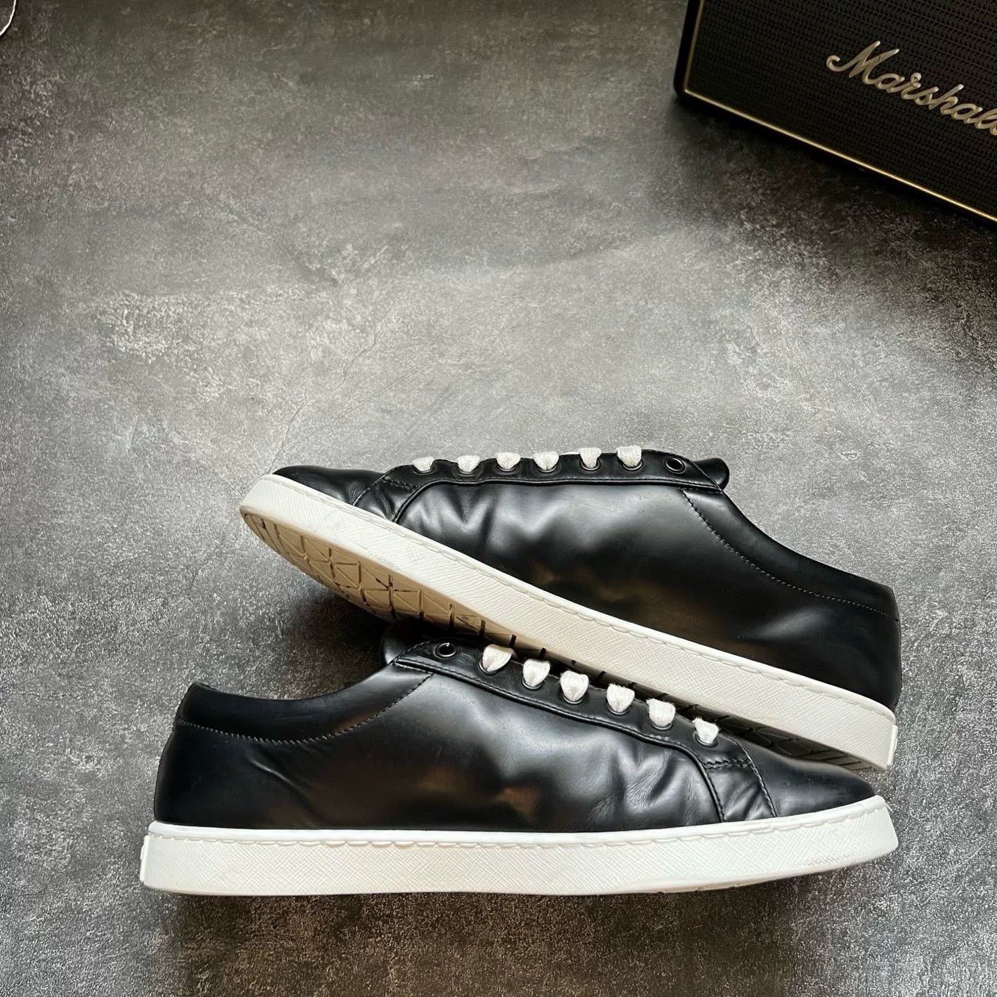 Prada Prada Leather Lowtop Sneakers 41 Men Size US 8.5 / EU 41-42 - 2 Thumbnail