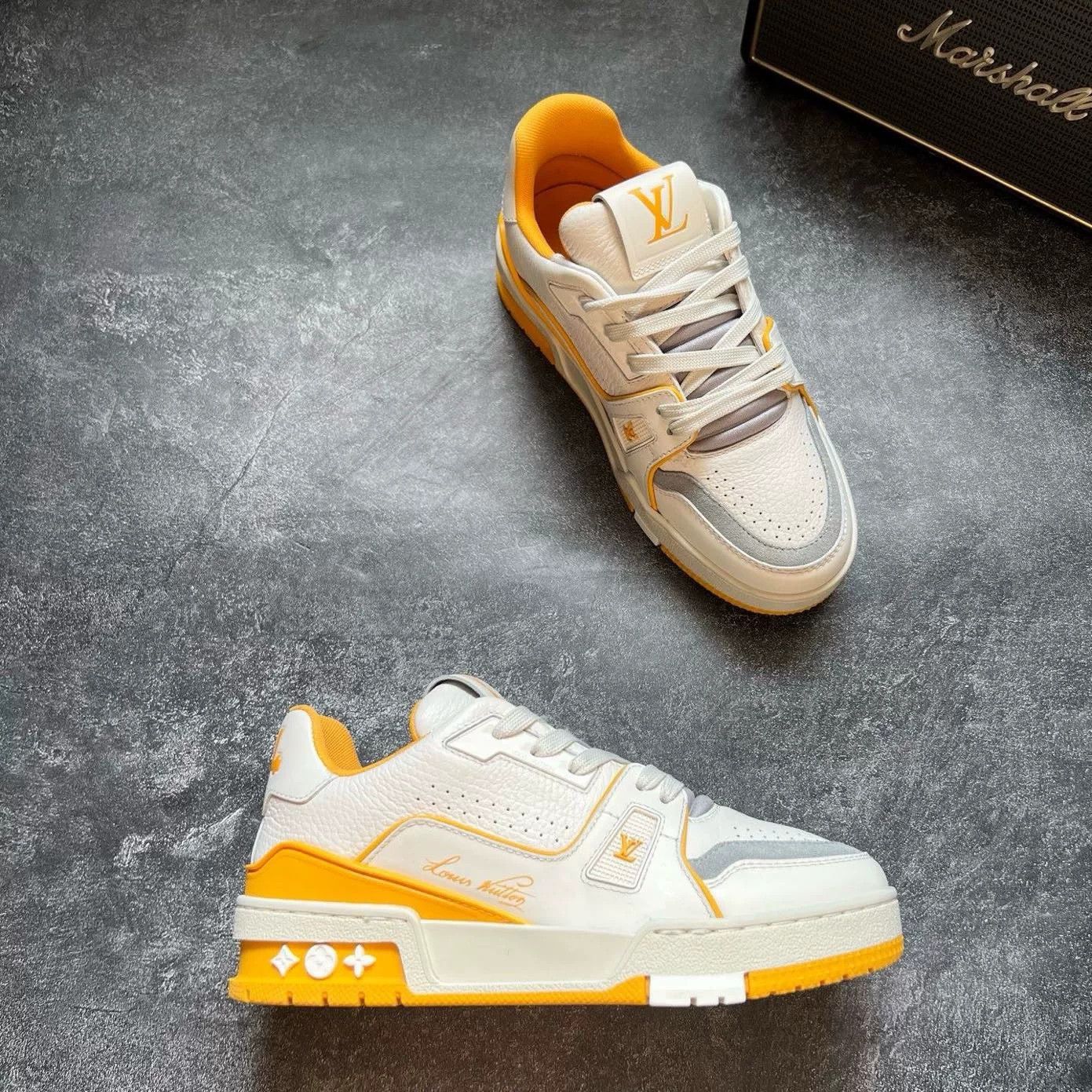 Louis Vuitton Louis Vuitton Training Yellow Lowtop Sneakers 35 Women Size US 5 / IT 35 - 5 Thumbnail