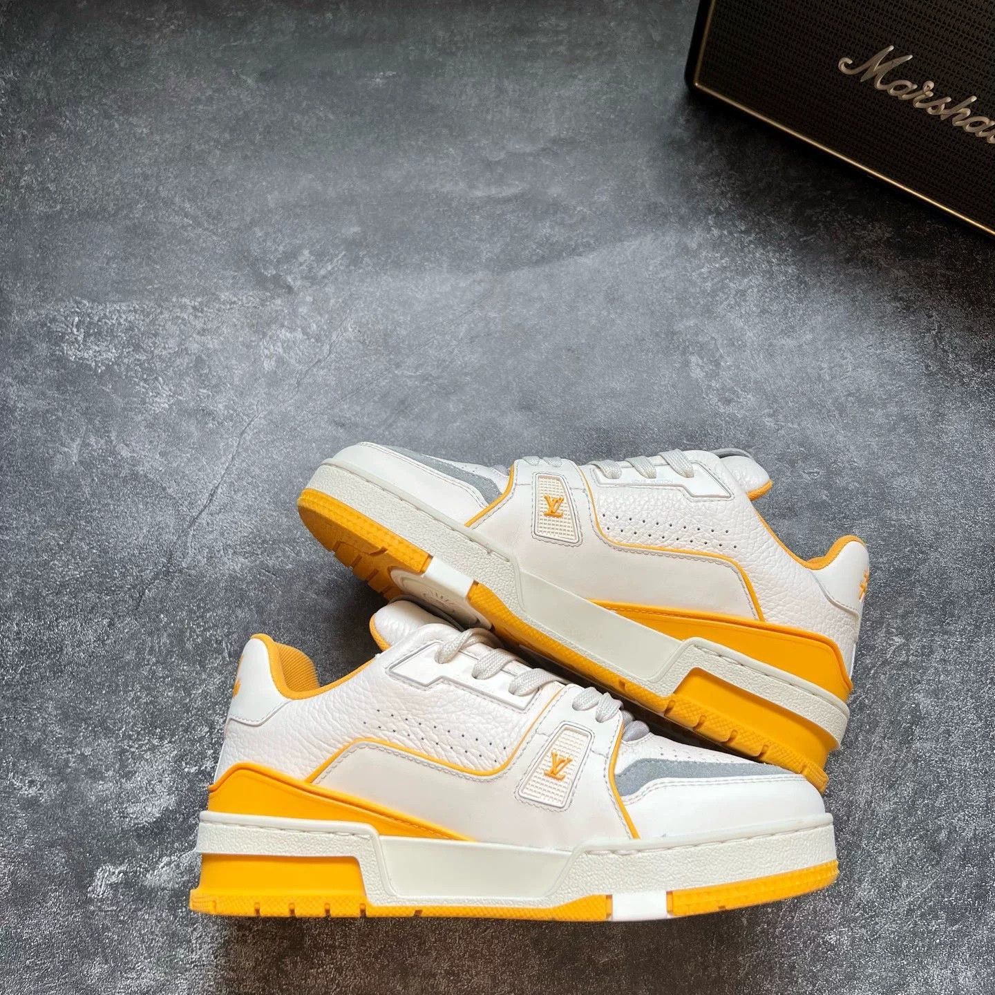 Louis Vuitton Louis Vuitton Training Yellow Lowtop Sneakers 35 Women Size US 5 / IT 35 - 2 Thumbnail
