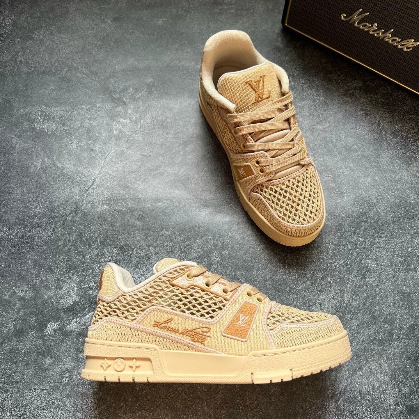 Louis Vuitton Louis Vuitton Training Beige Lowtop Sneakers 37 Men Size US 5 / EU 37 - 5 Thumbnail