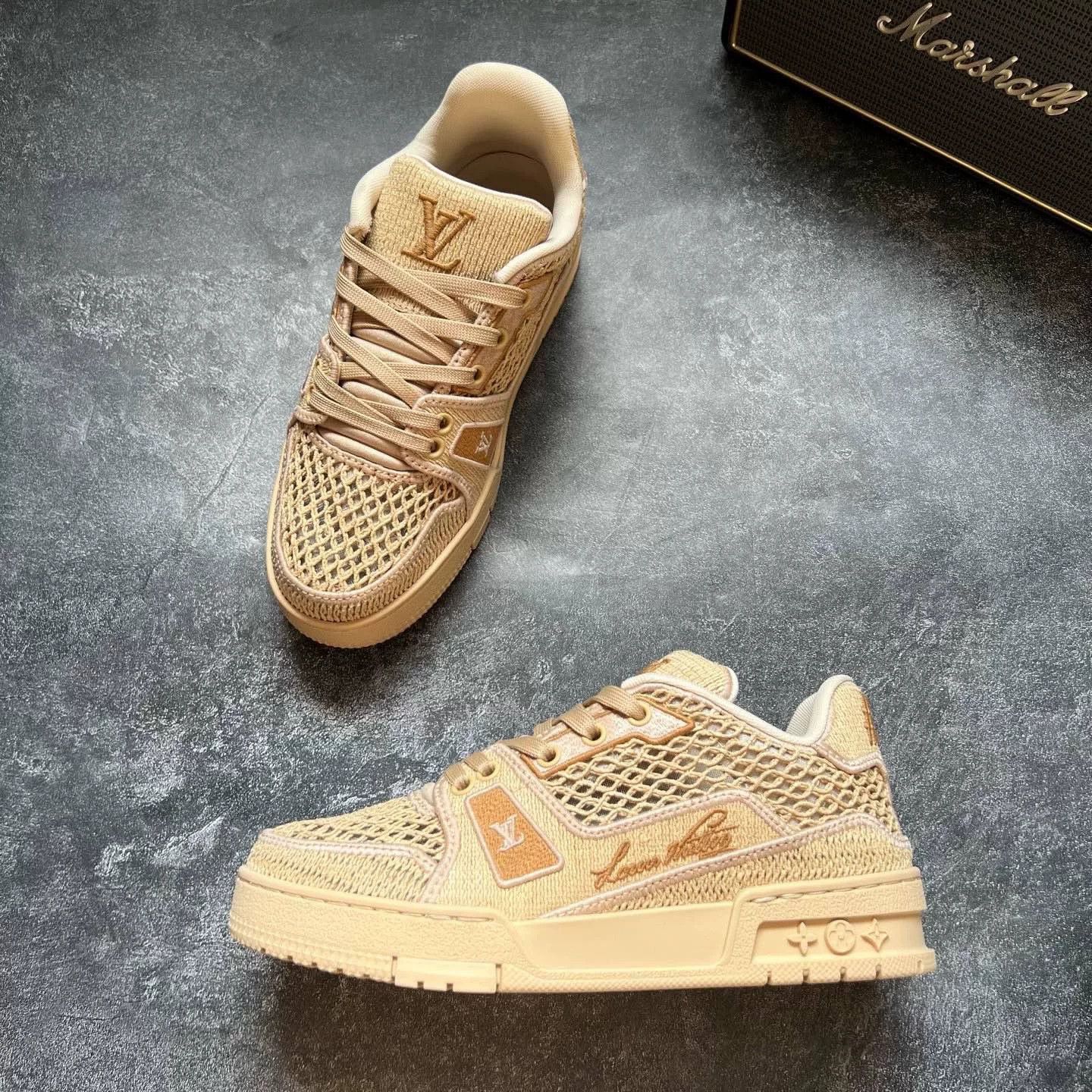 Louis Vuitton Louis Vuitton Training Beige Lowtop Sneakers 37 Men Size US 5 / EU 37 - 4 Thumbnail