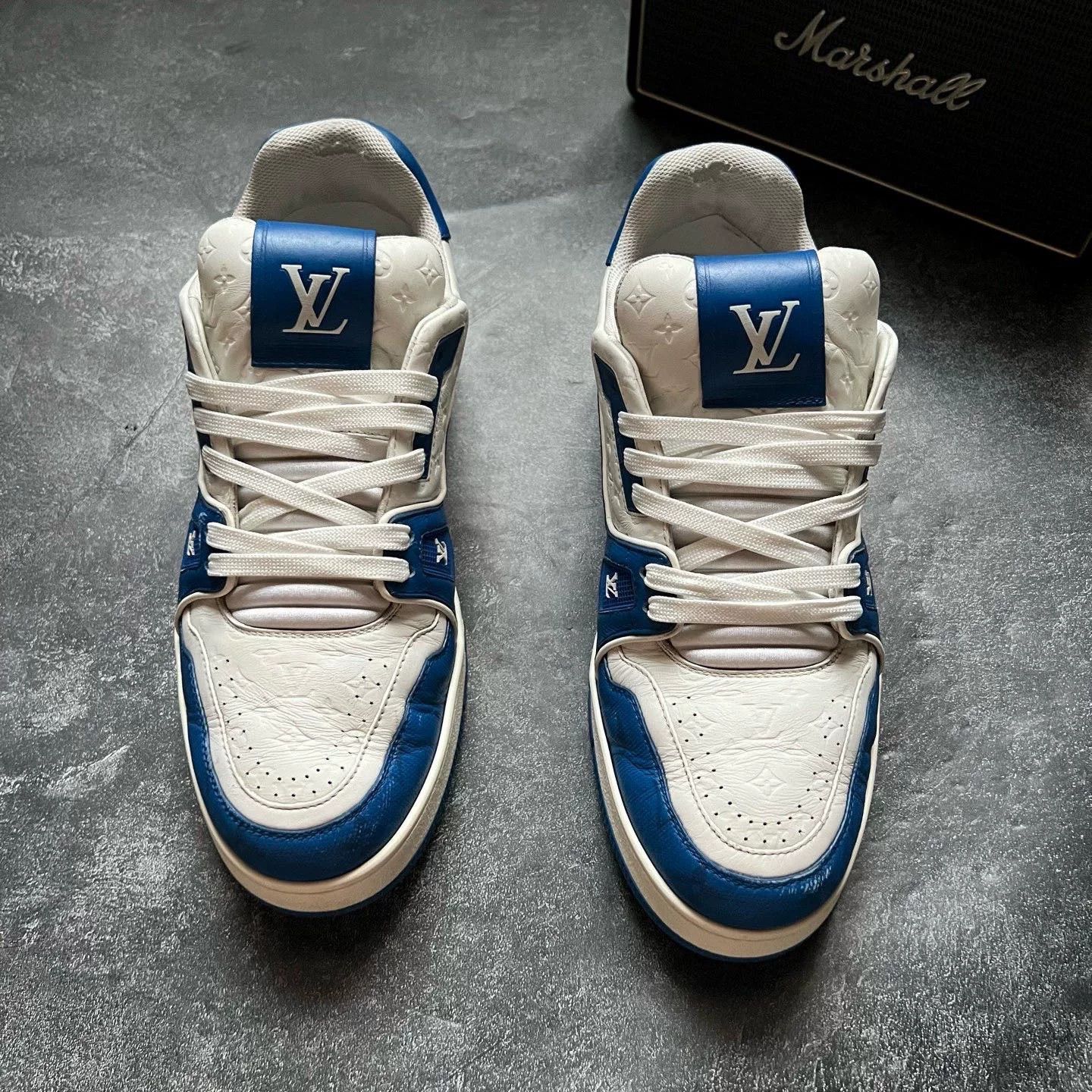 Louis Vuitton Louis Vuitton Training Blue Lowtop Sneakers 42 Men Size US 9 / EU 42 - 3 Thumbnail