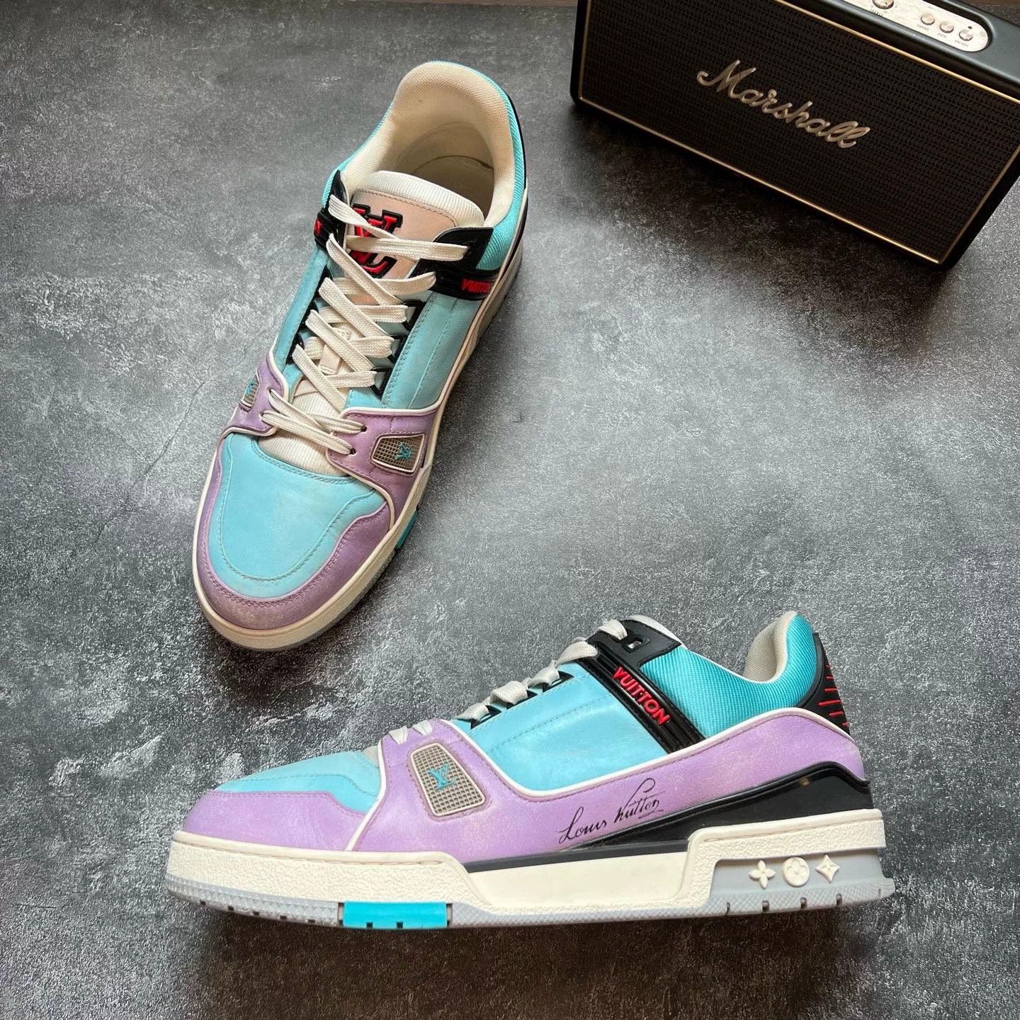 Louis Vuitton Louis Vuitton Training Purple Lowtop Sneakers 9 Men Size US 9 / EU 42 - 4 Thumbnail