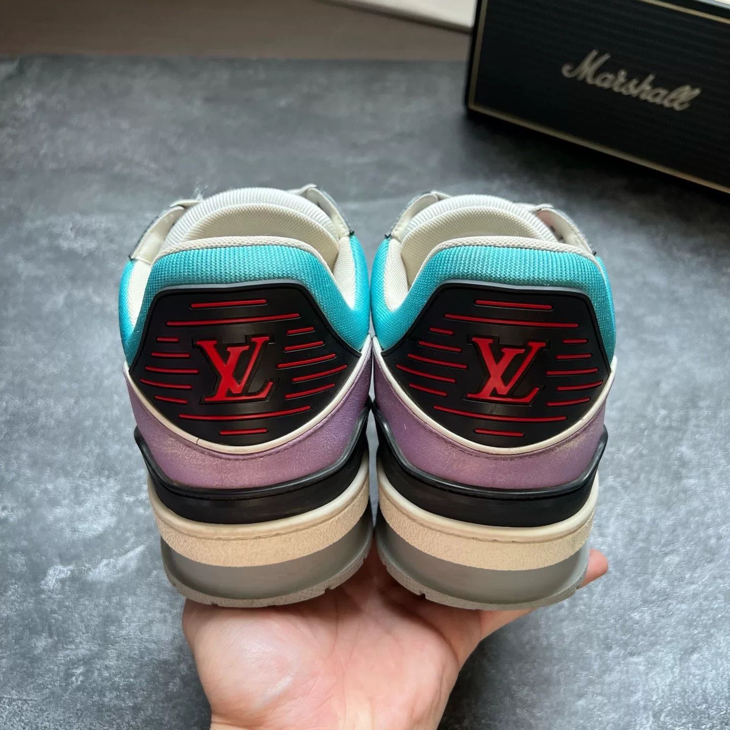 Louis Vuitton Louis Vuitton Training Purple Lowtop Sneakers 9 Men Size US 9 / EU 42 - 6 Thumbnail