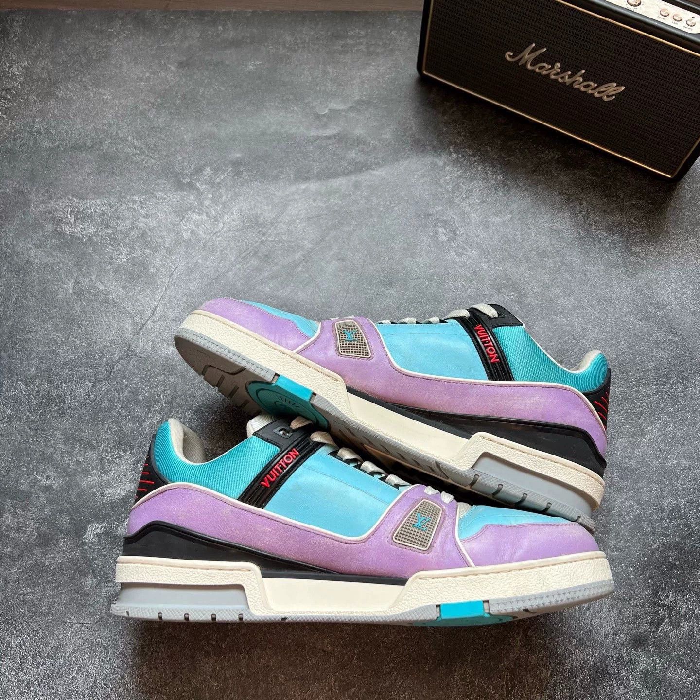 Louis Vuitton Louis Vuitton Training Purple Lowtop Sneakers 9 Men Size US 9 / EU 42 - 2 Thumbnail
