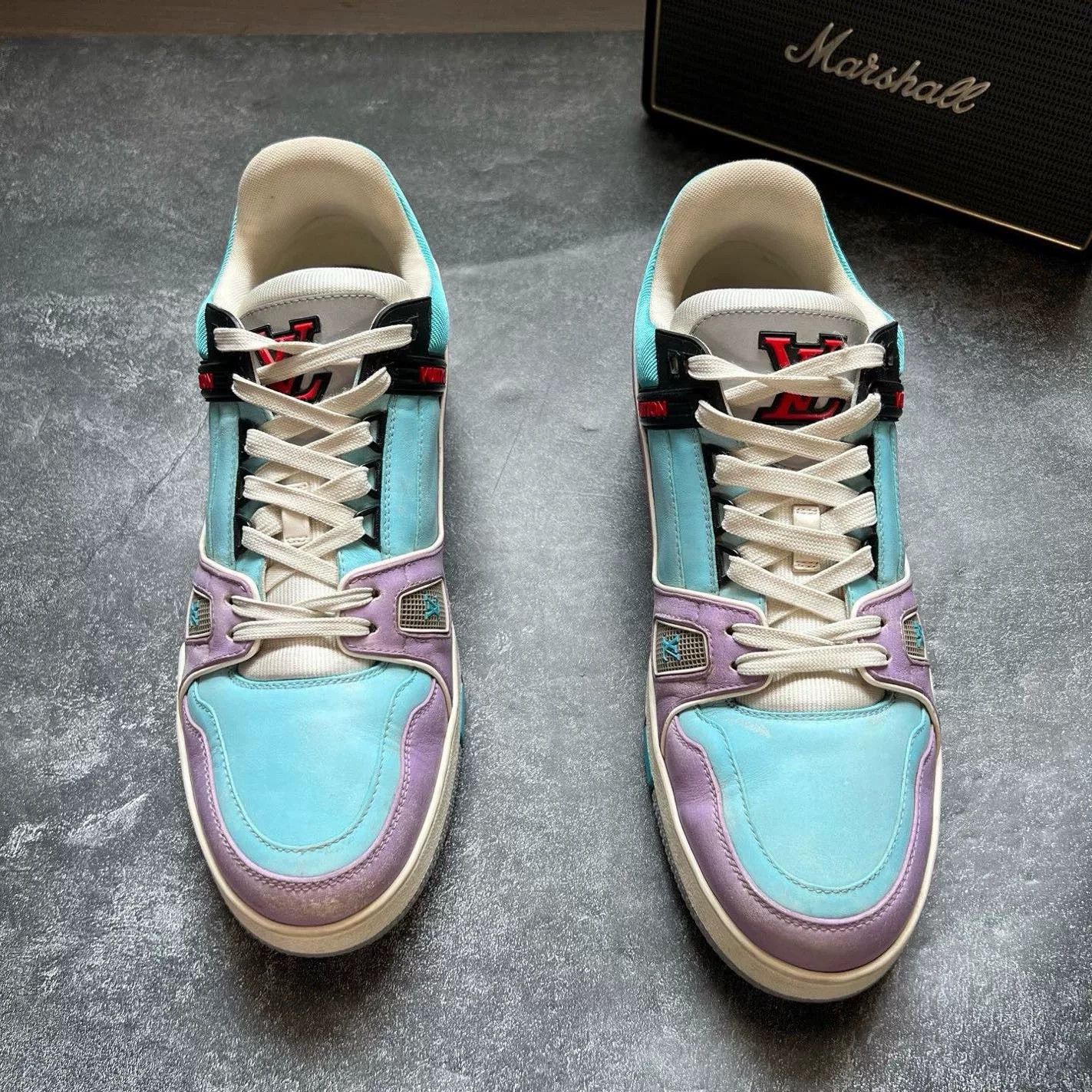 Louis Vuitton Louis Vuitton Training Purple Lowtop Sneakers 9 Men Size US 9 / EU 42 - 3 Thumbnail