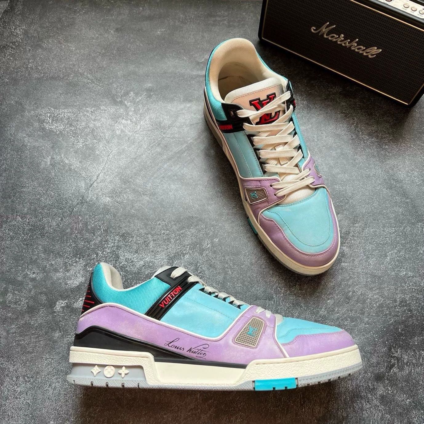 Louis Vuitton Louis Vuitton Training Purple Lowtop Sneakers 9 Men Size US 9 / EU 42 - 5 Thumbnail