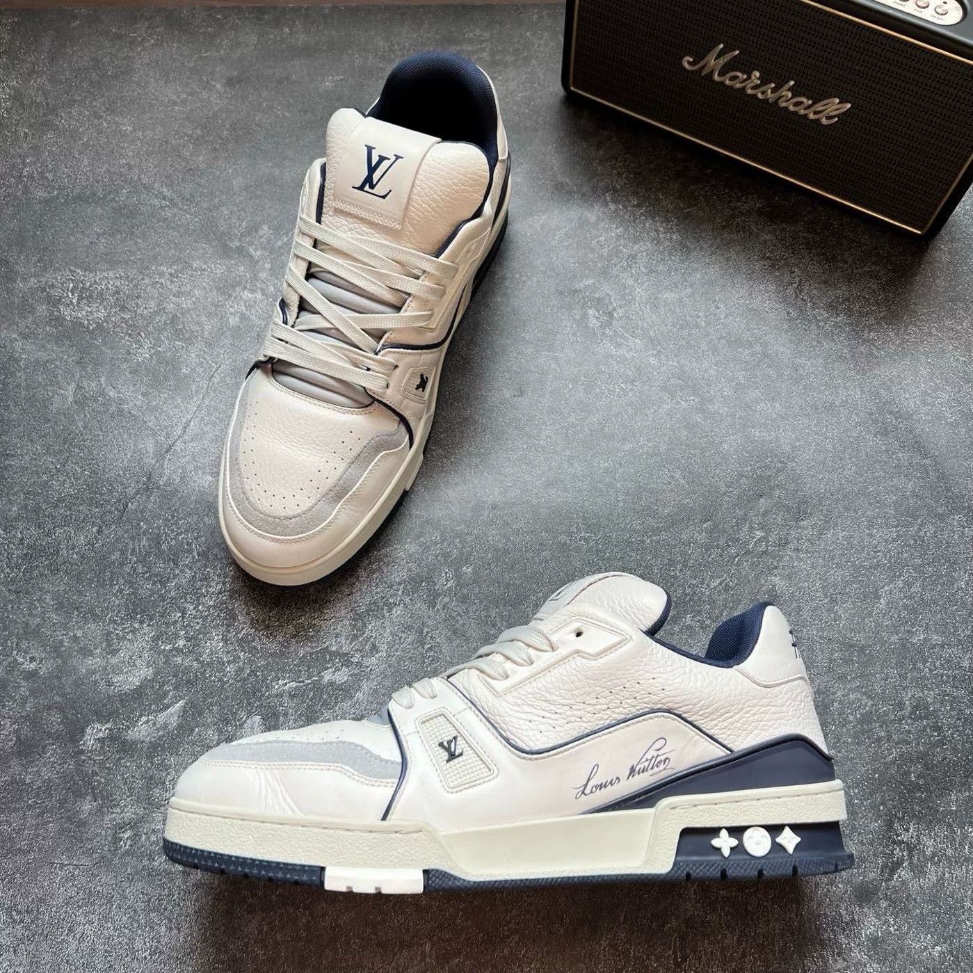 Louis Vuitton Louis Vuitton Training Blue Lowtop Sneakers 8.5 Men Size US 8.5 / EU 41-42 - 4 Thumbnail