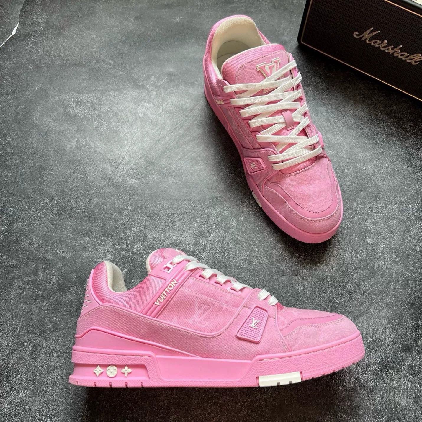 Louis Vuitton Louis Vuitton Training Pink Lowtop Sneakers 9 Men Size US 9 / EU 42 - 5 Thumbnail