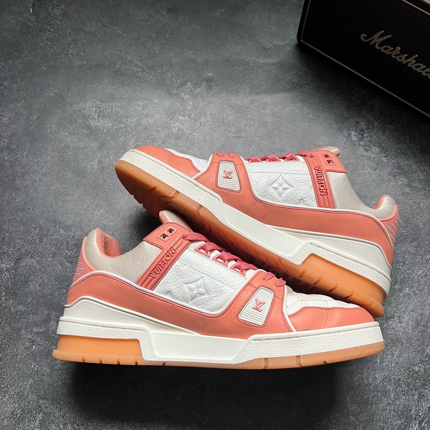 Louis Vuitton Louis Vuitton Training Pink Lowtop Sneakers 41 Men Size US 8.5 / EU 41-42 - 2 Thumbnail