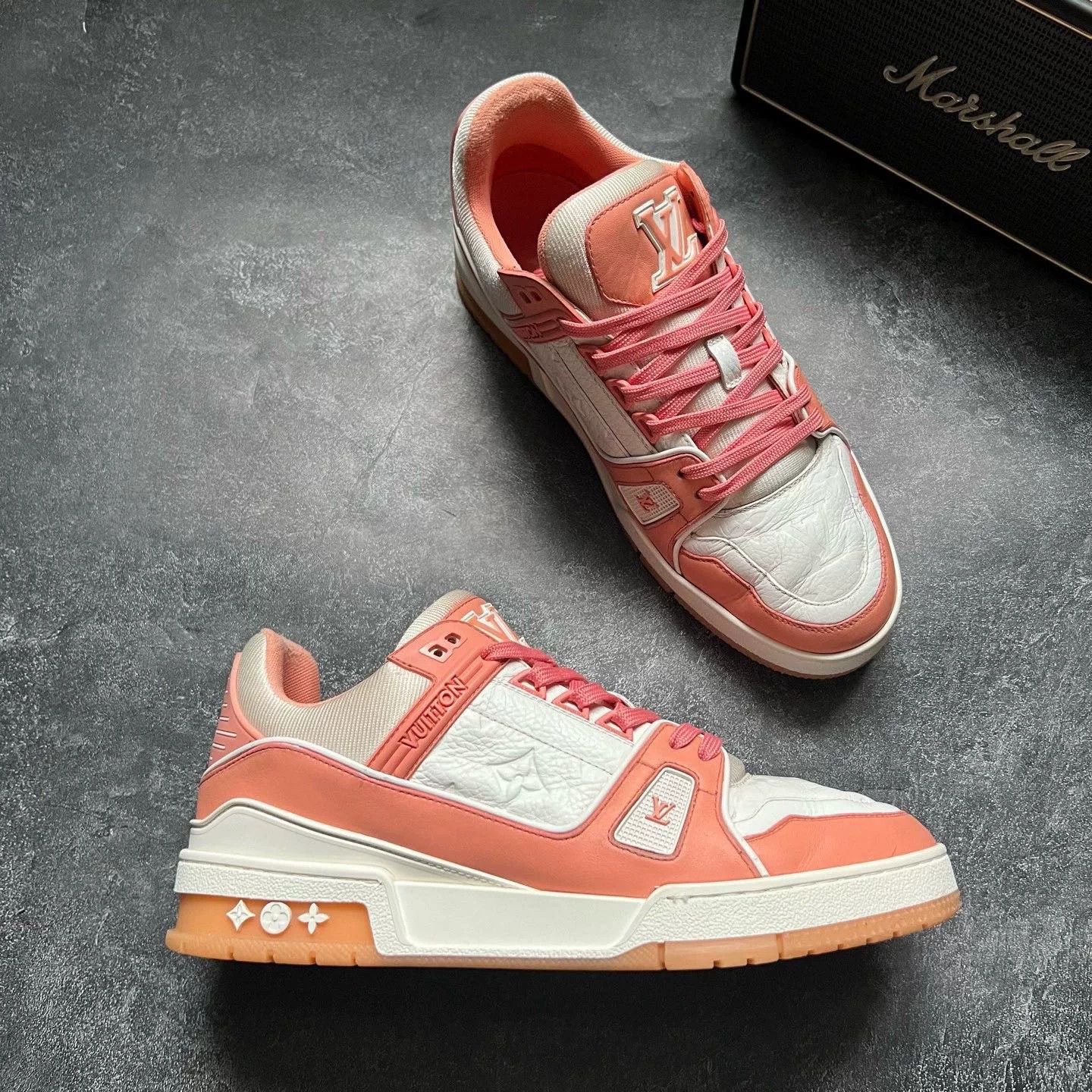 Louis Vuitton Louis Vuitton Training Pink Lowtop Sneakers 41 Men Size US 8.5 / EU 41-42 - 5 Thumbnail