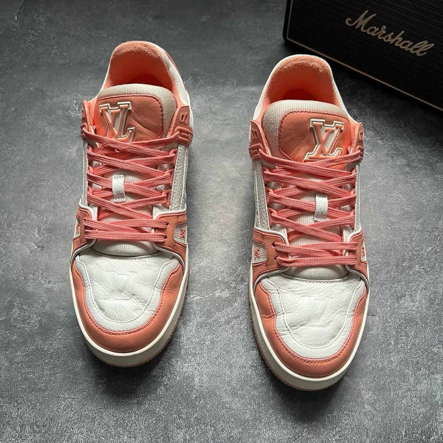 Louis Vuitton Louis Vuitton Training Pink Lowtop Sneakers 41 Men Size US 8.5 / EU 41-42 - 3 Thumbnail