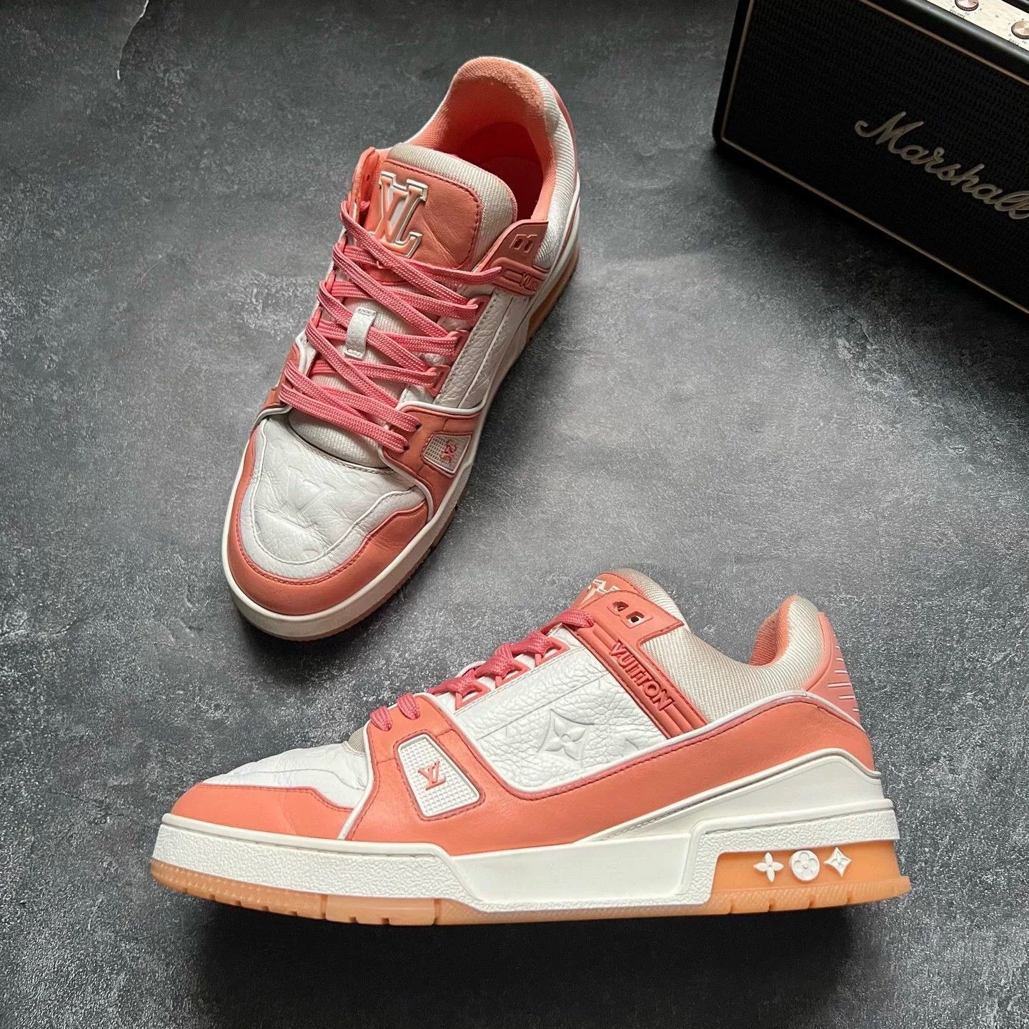 Louis Vuitton Louis Vuitton Training Pink Lowtop Sneakers 41 Men Size US 8.5 / EU 41-42 - 4 Thumbnail