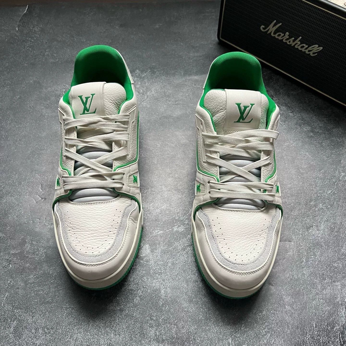 Louis Vuitton Louis Vuitton Training Green Lowtop Sneakers 42 Men Size US 9 / EU 42 - 3 Thumbnail