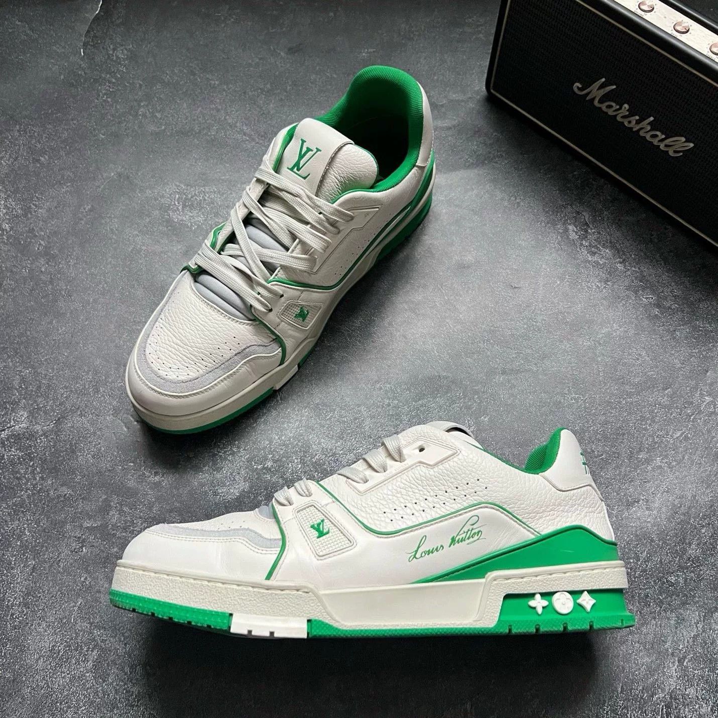 Louis Vuitton Louis Vuitton Training Green Lowtop Sneakers 42 Men Size US 9 / EU 42 - 4 Thumbnail