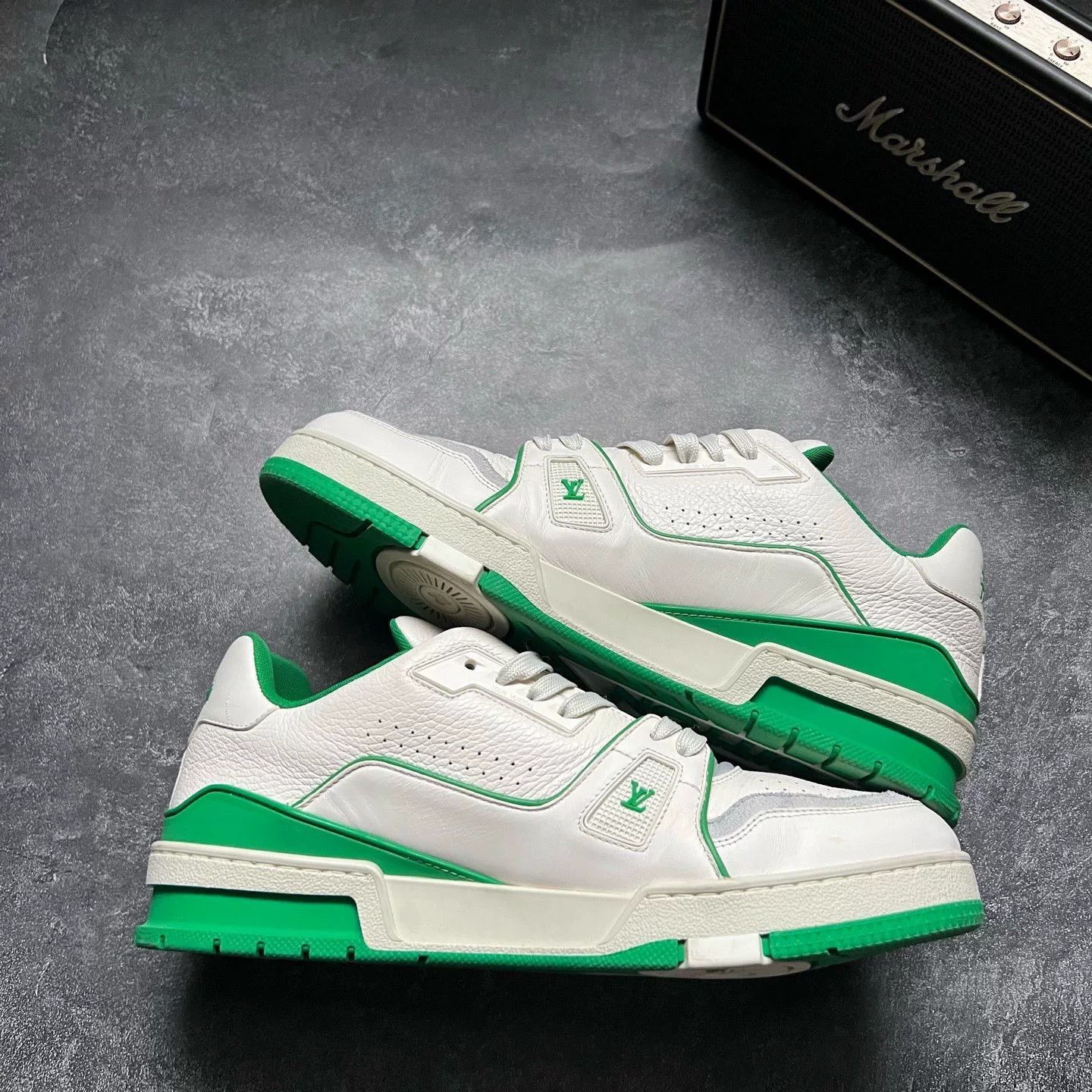 Louis Vuitton Louis Vuitton Training Green Lowtop Sneakers 42 Men Size US 9 / EU 42 - 2 Thumbnail